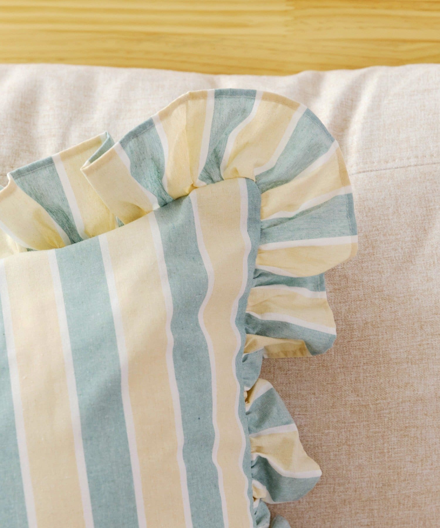 salut!(サリュ) ストライプクッションカバー：45×45cm