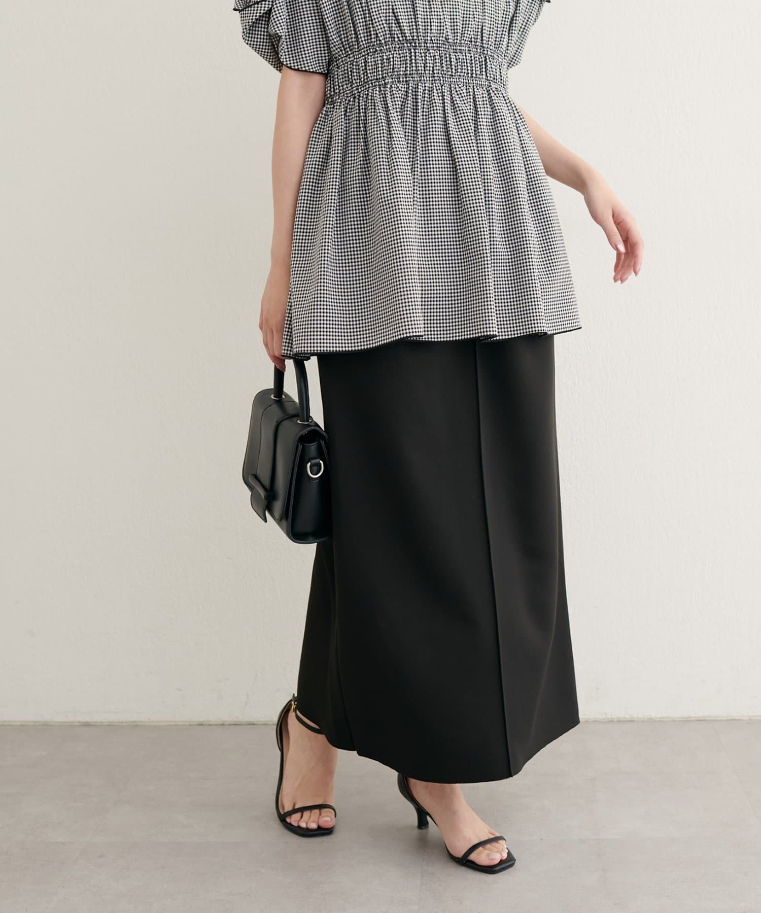 NICE CLAUP / OLIVE des OLIVE OUTLET(ナイスクラップ  / オリーブ デ オリーブ アウトレット) 【natural couture】セルフカットタイトスカート