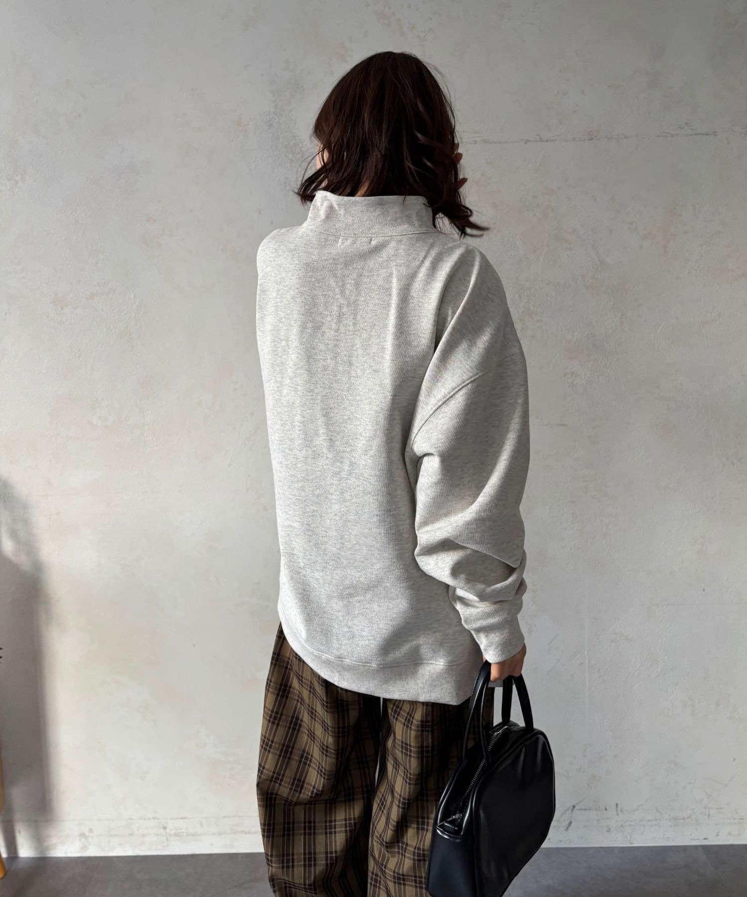 LOCUST(ローカスト) 【ユニセックス】ヘビー裏起毛ハーフジップスウェット