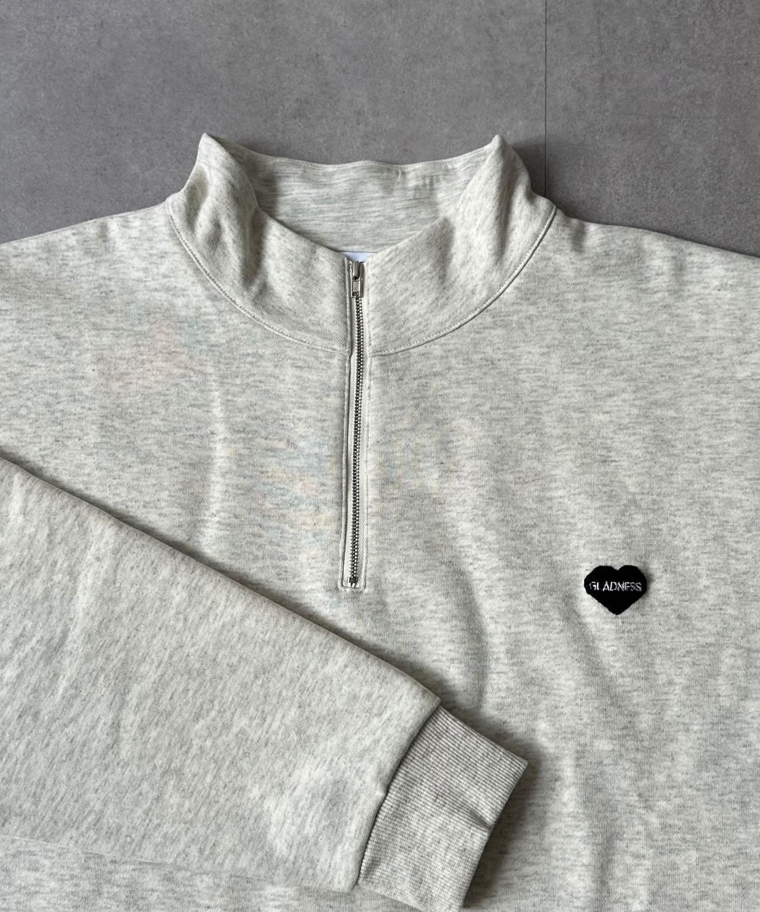 LOCUST(ローカスト) 【ユニセックス】ヘビー裏起毛ハーフジップスウェット