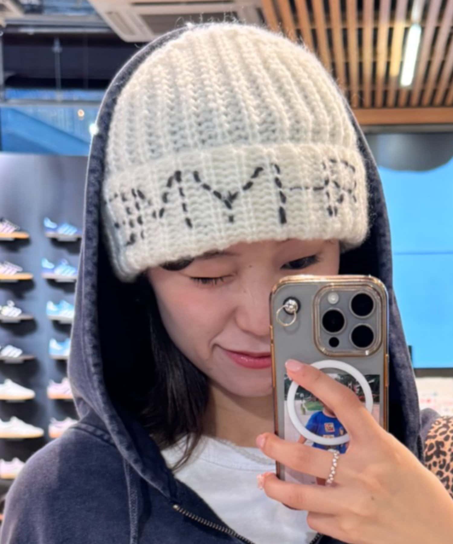 CIAOPANIC TYPY(チャオパニックティピー) 【UNISEX】刺繍ロゴニットキャップ
