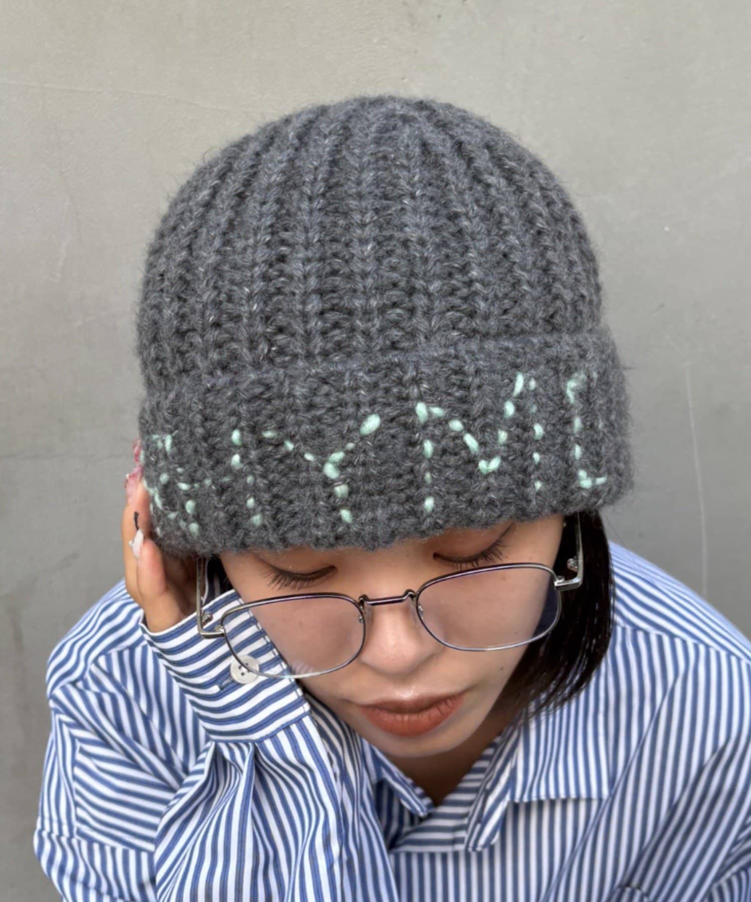 CIAOPANIC TYPY(チャオパニックティピー) 【UNISEX】刺繍ロゴニットキャップ