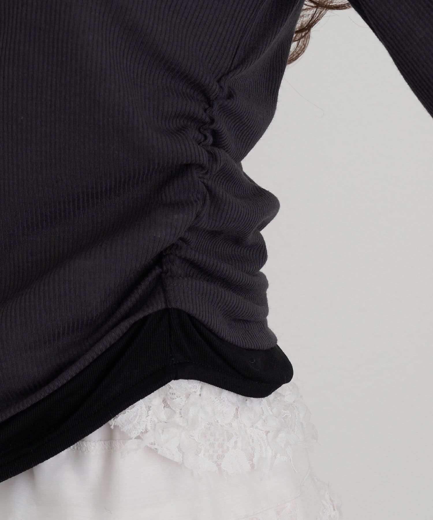 RAY CASSIN(レイカズン) 【WEB限定価格！～12/22(月)まで】UネックレイヤードヘンリーロンT