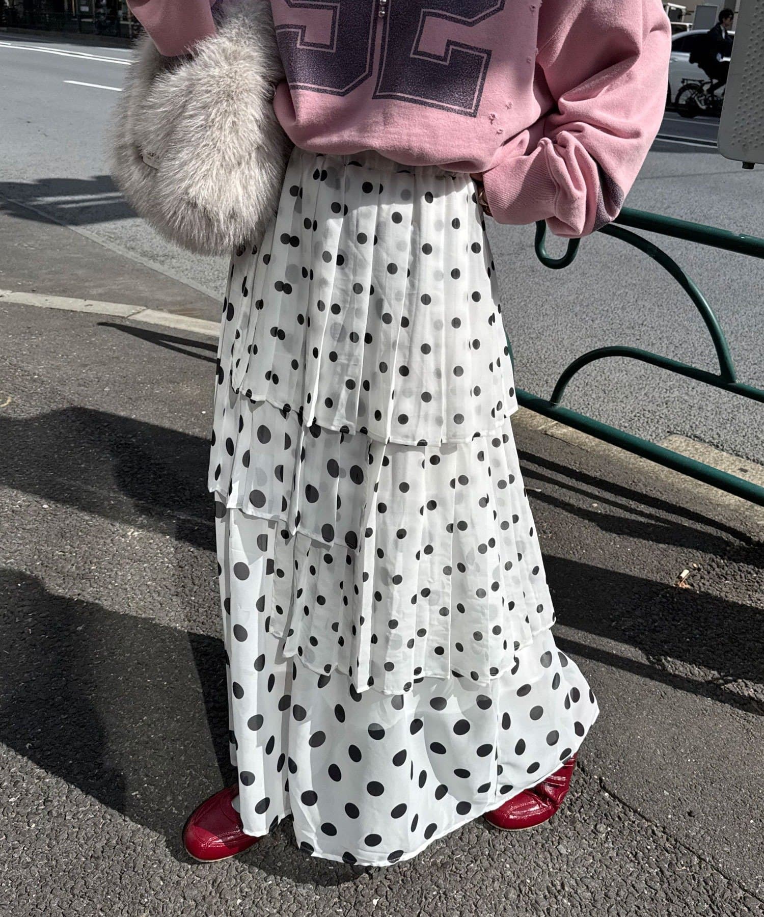 tartanDia様おまとめ専用❣️ ドットプリーツティアードスカート | CIAOPANIC(チャオパニック