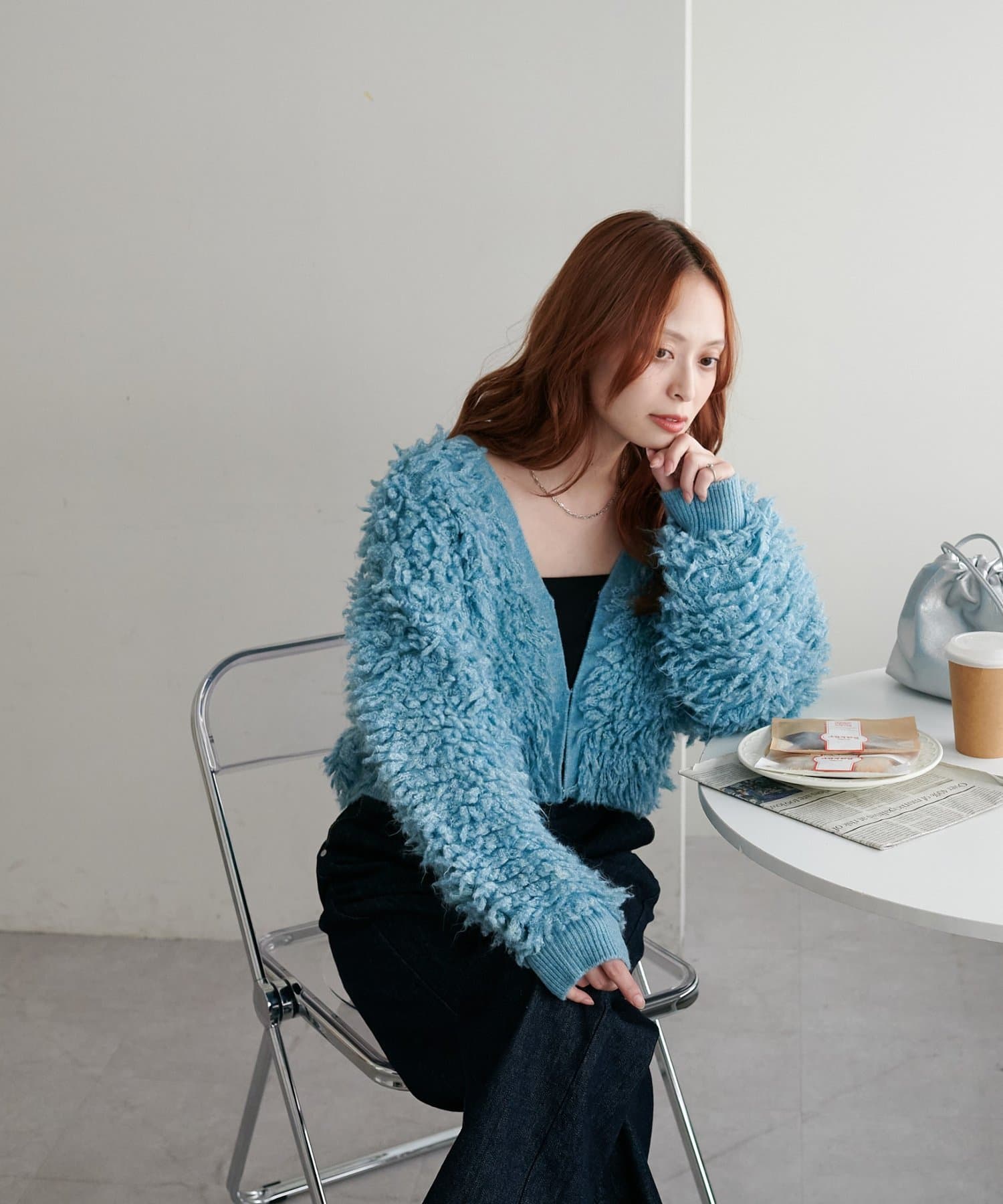 OUTLET(アウトレット) 【Discoat】フリンジカーディガン