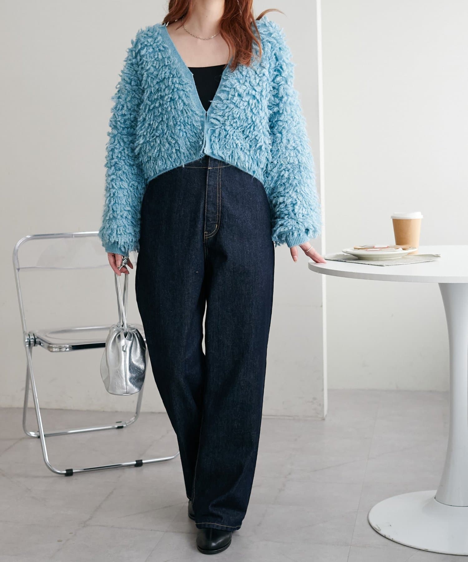 OUTLET(アウトレット) 【Discoat】フリンジカーディガン