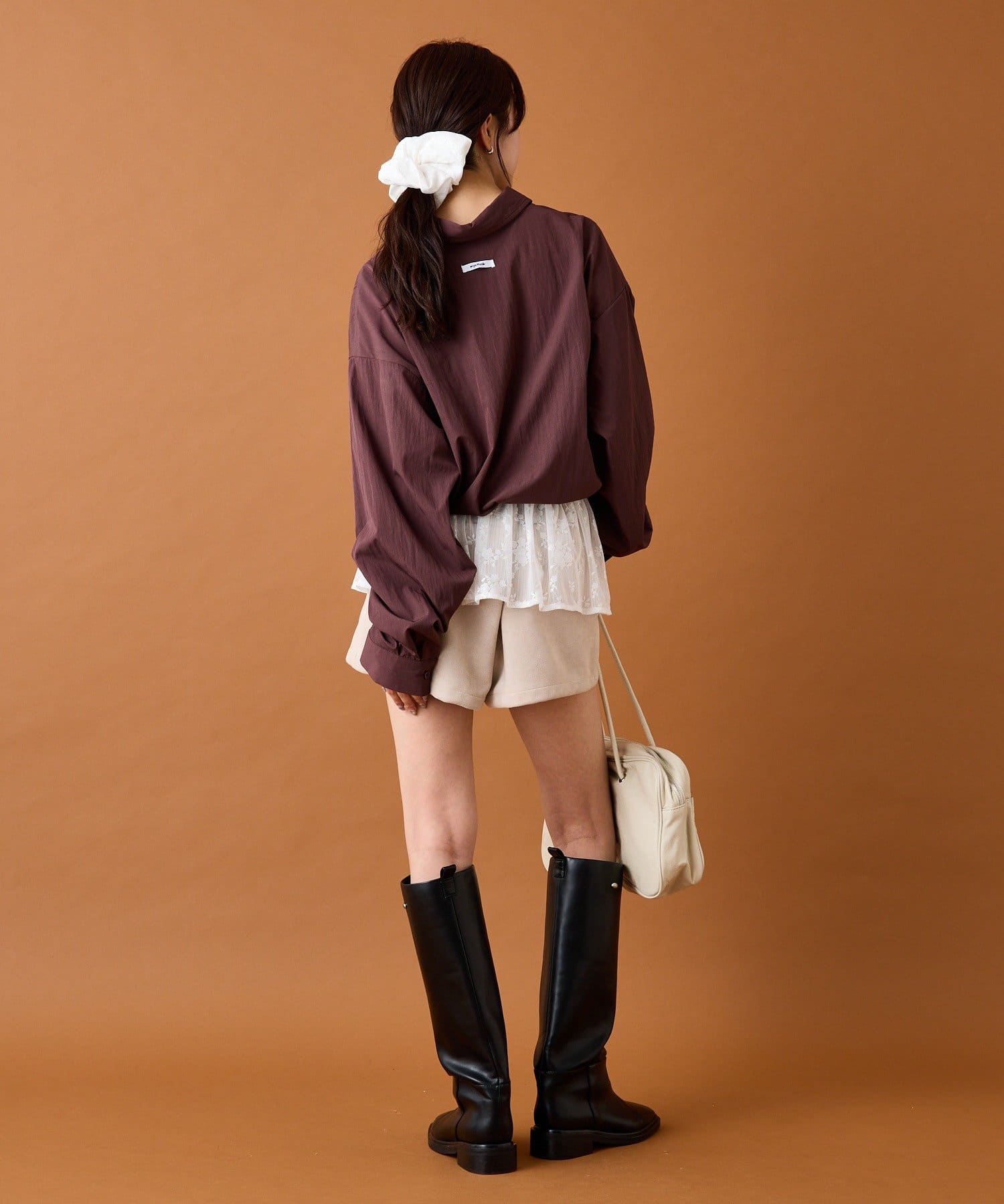 OUTLET(アウトレット) 【mystic】レースドッキングシャツ