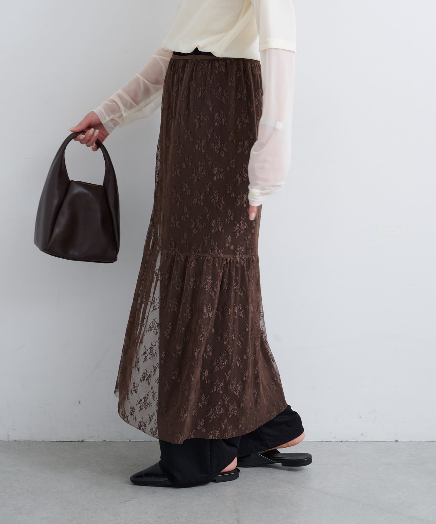 OUTLET(アウトレット) 【Kastane】B レースラップスカート