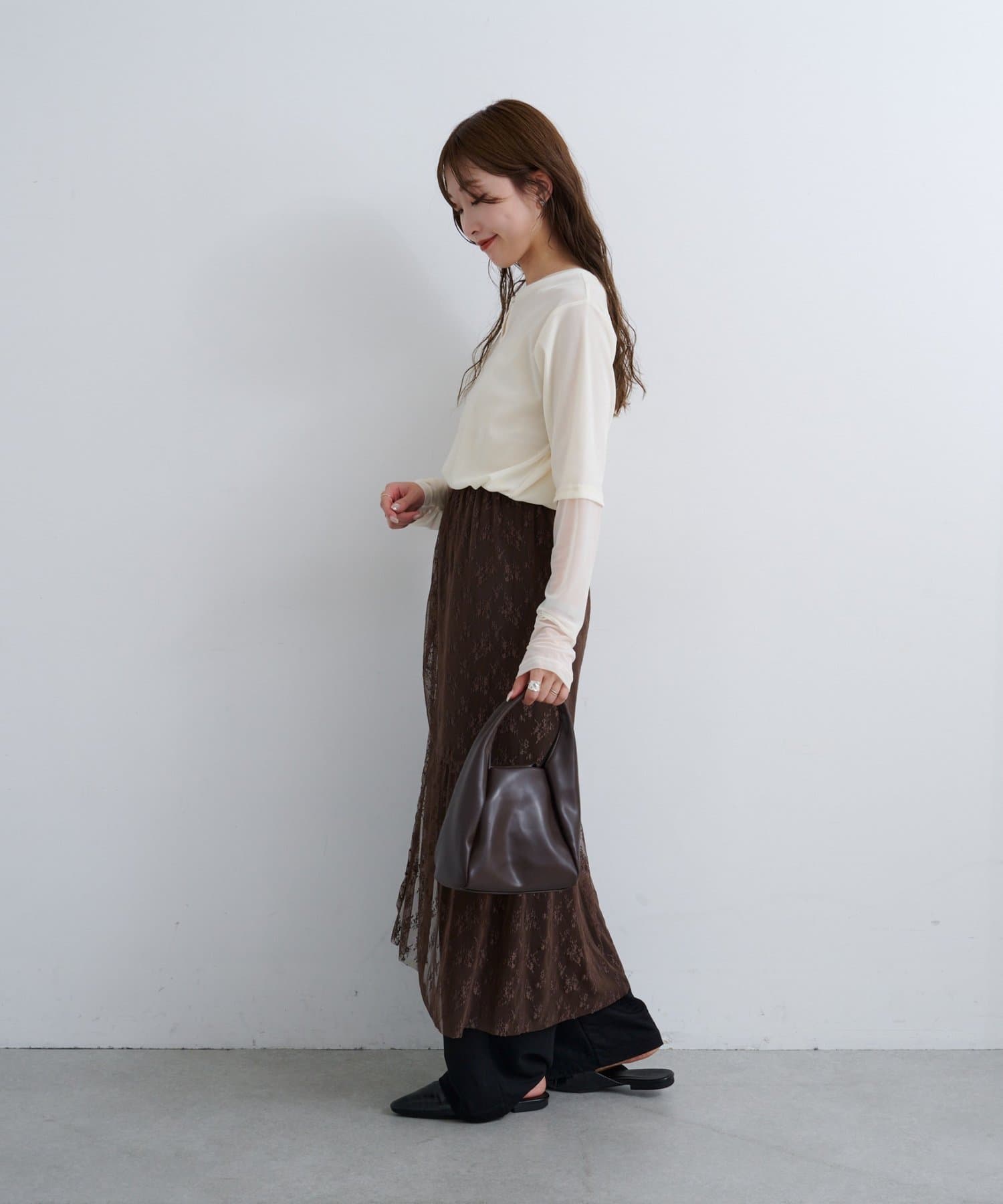 OUTLET(アウトレット) 【Kastane】B レースラップスカート