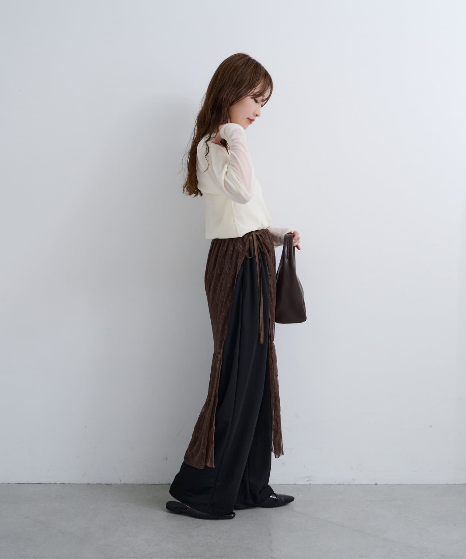 OUTLET(アウトレット) 【Kastane】B レースラップスカート