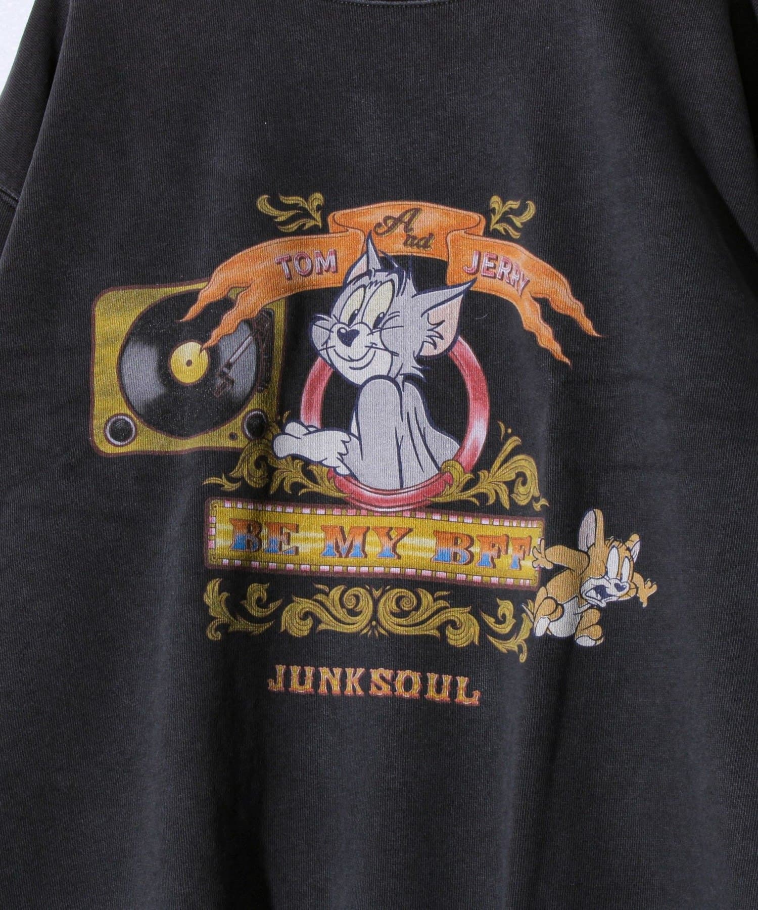 FREDY & GLOSTER(フレディ アンド グロスター) 【JUNKSOUL/ジャンクソウル】TOM&JERRY RECORD スウェット
