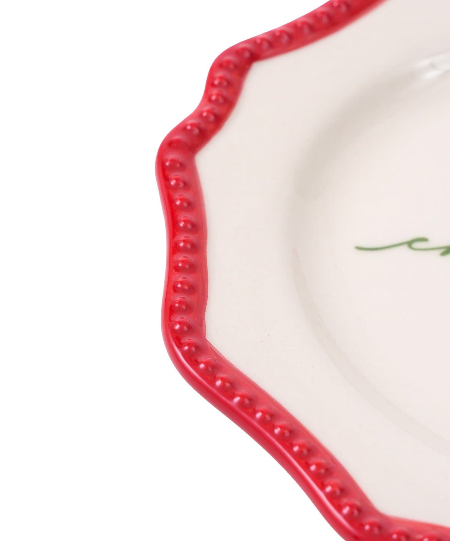 salut!(サリュ) クリスマススカラップラインプレート:16cm/クリスマスアフタヌーンティー