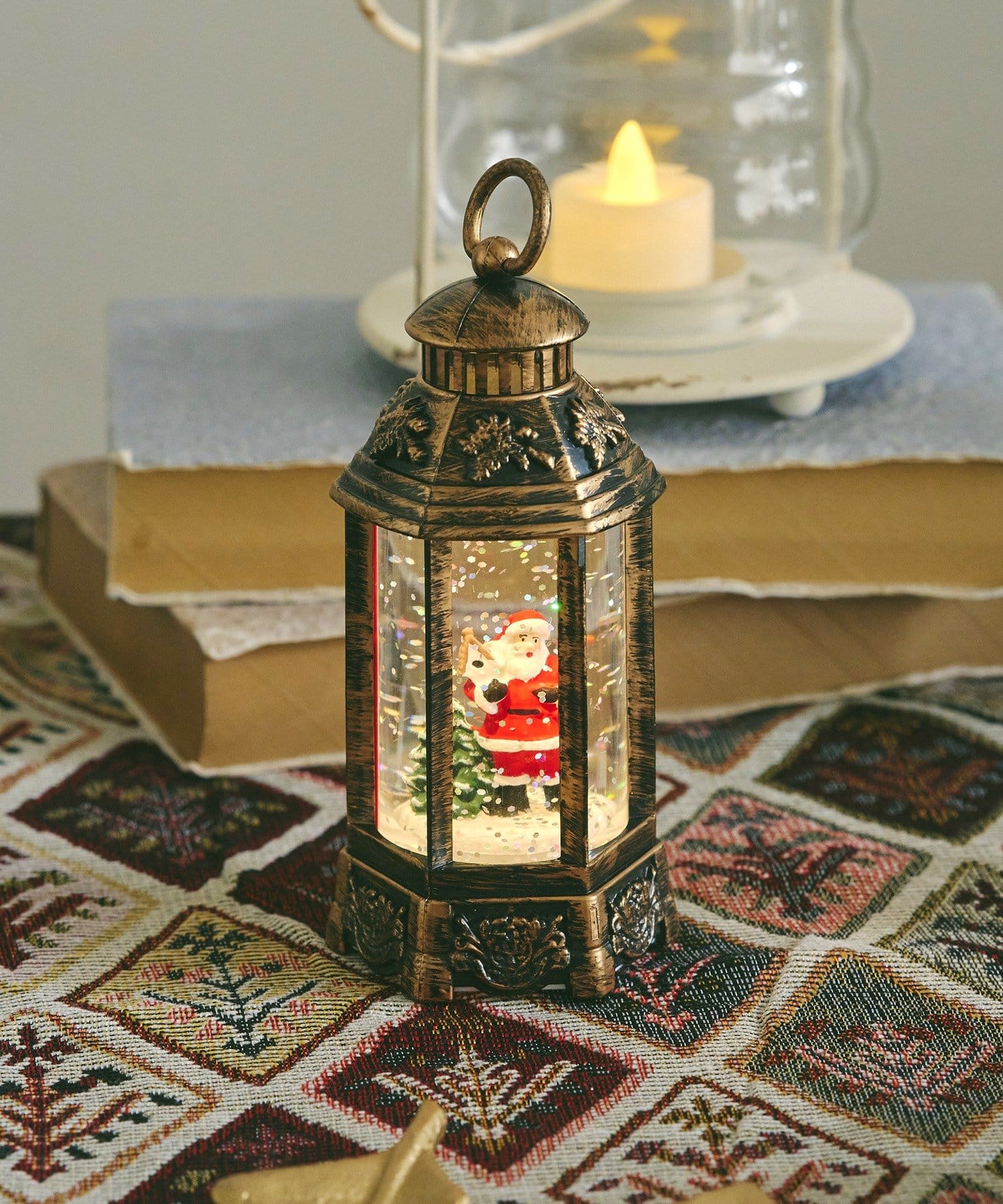 salut!(サリュ) サンタランタンLEDライトオブジェ/クリスマスフリーマーケット