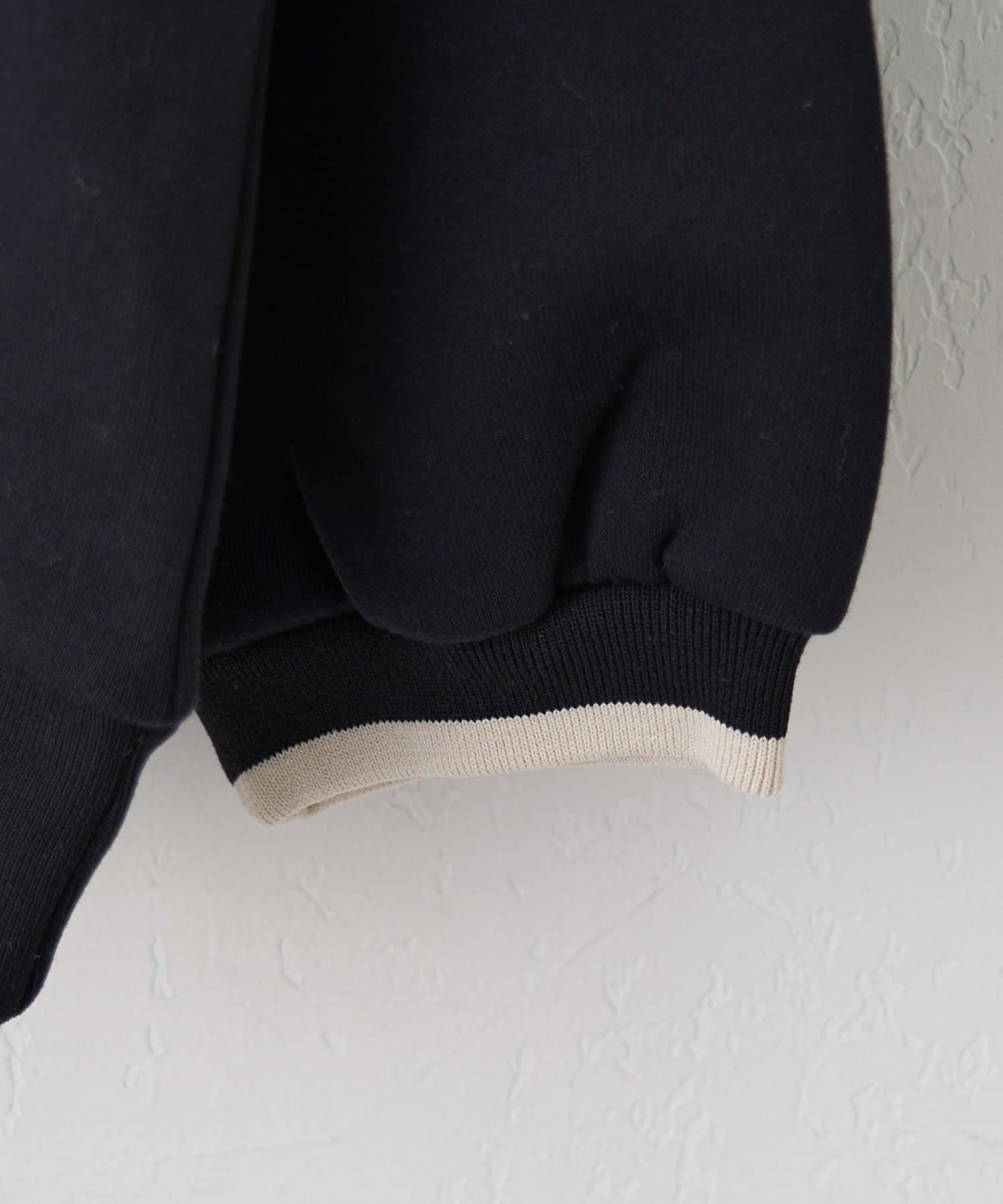 Remind me and forever(リマインドミーアンドフォーエバー) 【NUNIFE】ラインリブ胸刺繍スウェット【裏起毛】