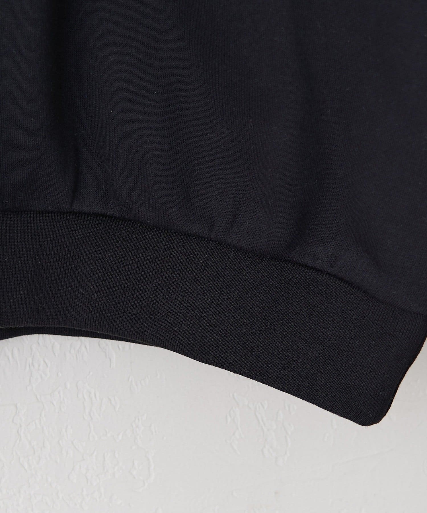 Remind me and forever(リマインドミーアンドフォーエバー) 【NUNIFE】ラインリブ胸刺繍スウェット【裏起毛】