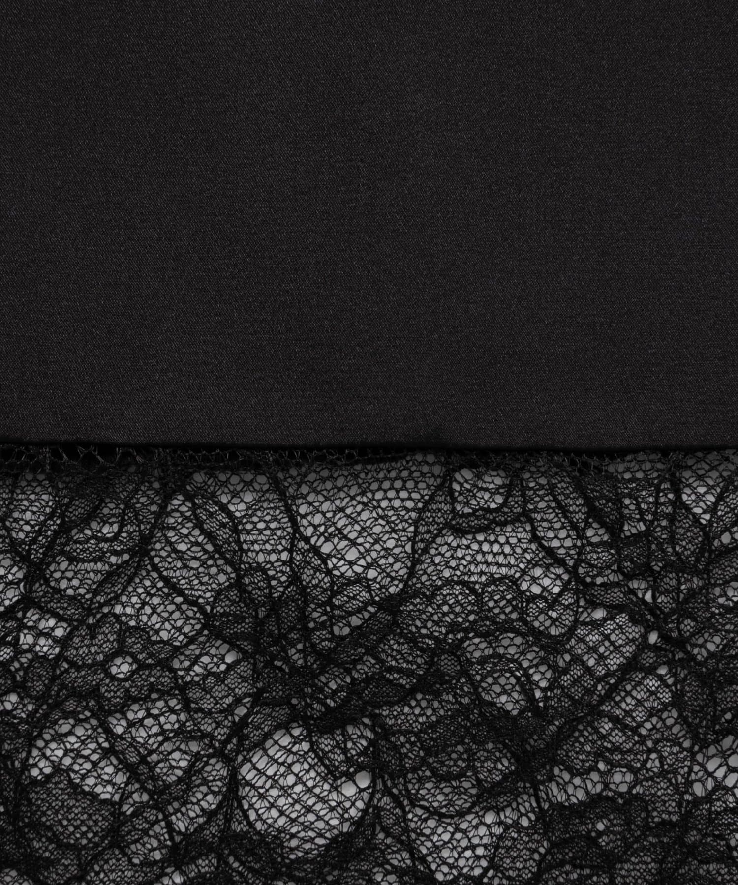 NOLLEY'S(ノーリーズ) ウォッシャブル裾レース2WAYオトナサテンブラウス