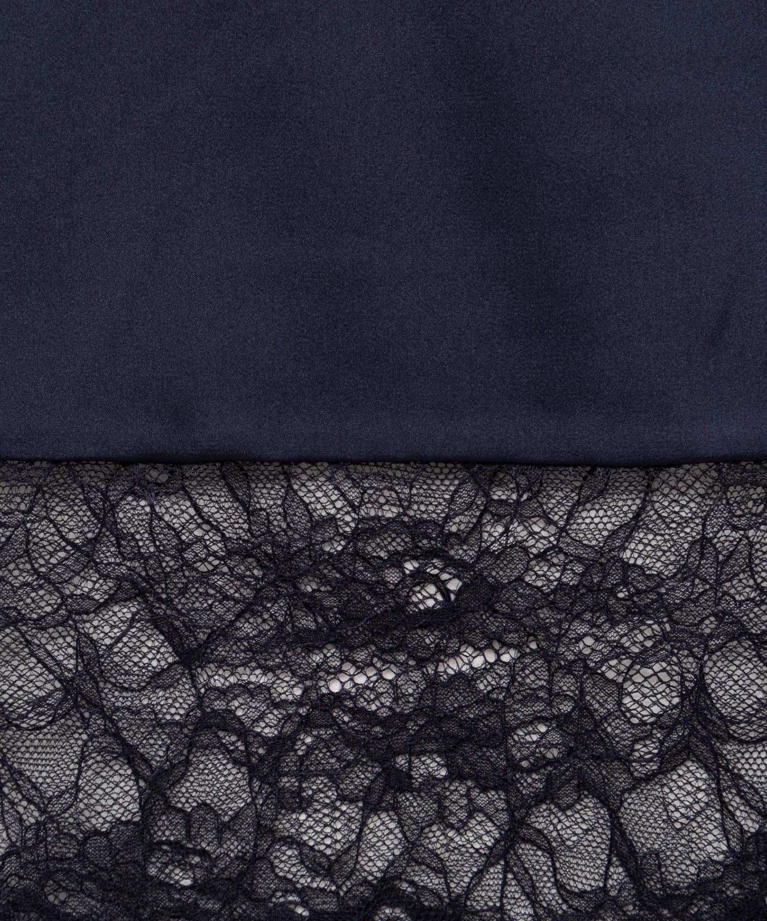 NOLLEY'S(ノーリーズ) ウォッシャブル裾レース2WAYオトナサテンブラウス