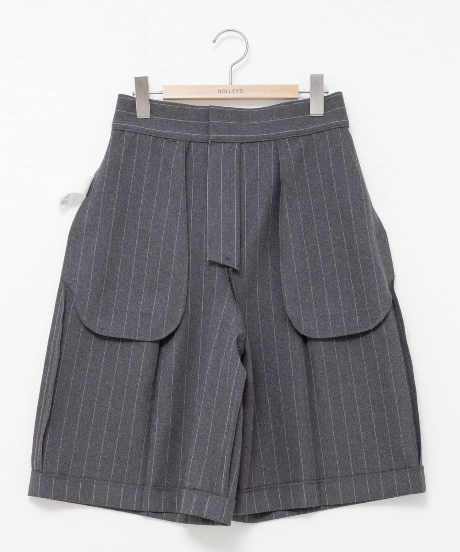 NOLLEY'S(ノーリーズ) ウォッシャブルフラノ風ハーフパンツ