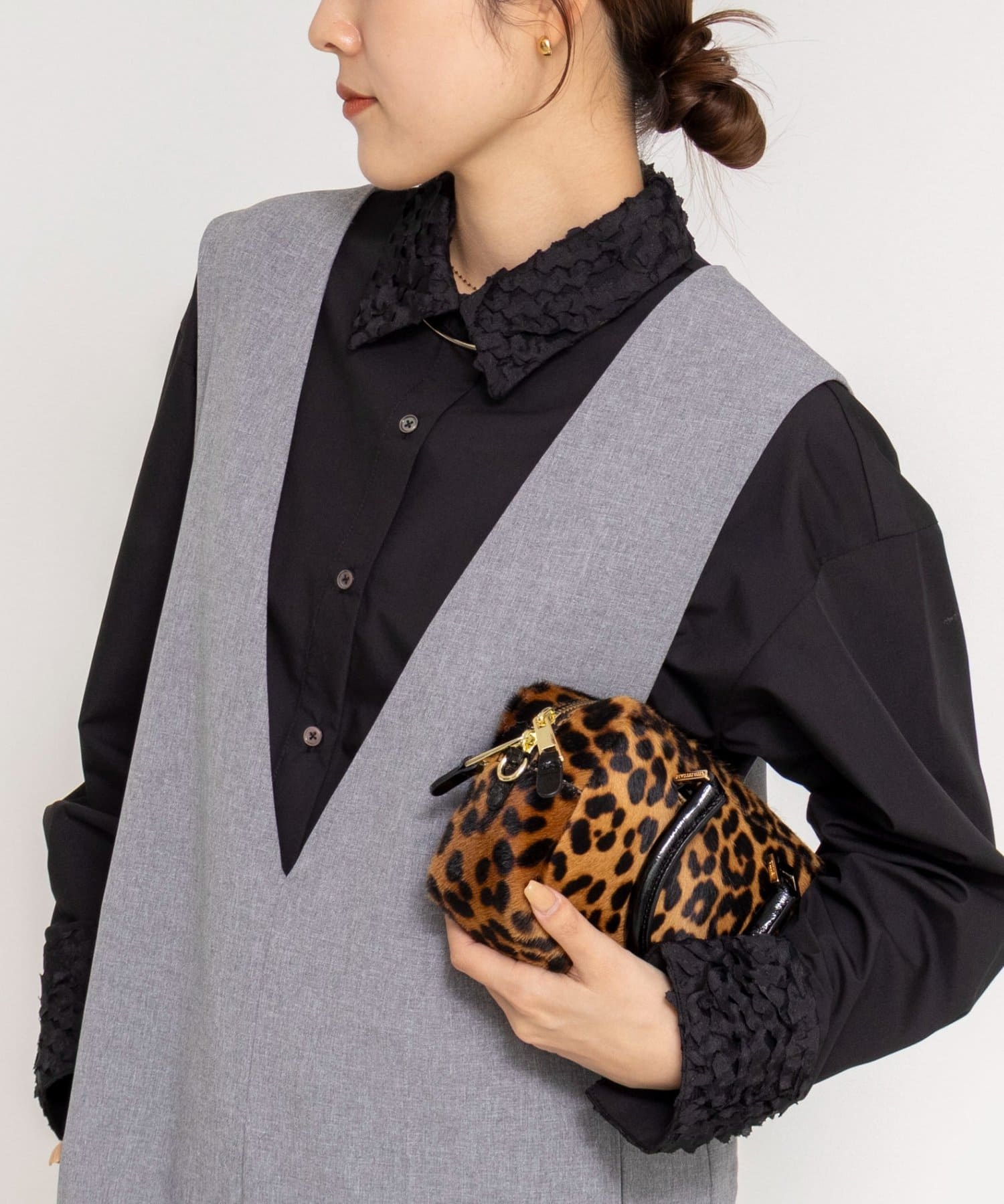 NOLLEY'S(ノーリーズ) ウォッシャブル3Dレース襟2WAYシャツ