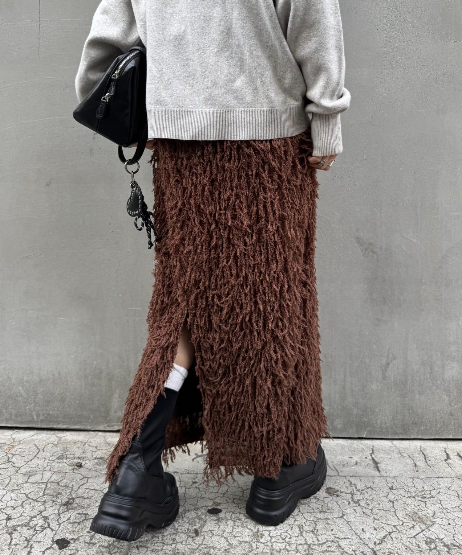 CIAOPANIC TYPY(チャオパニックティピー) フェザーフリンジナロースカート