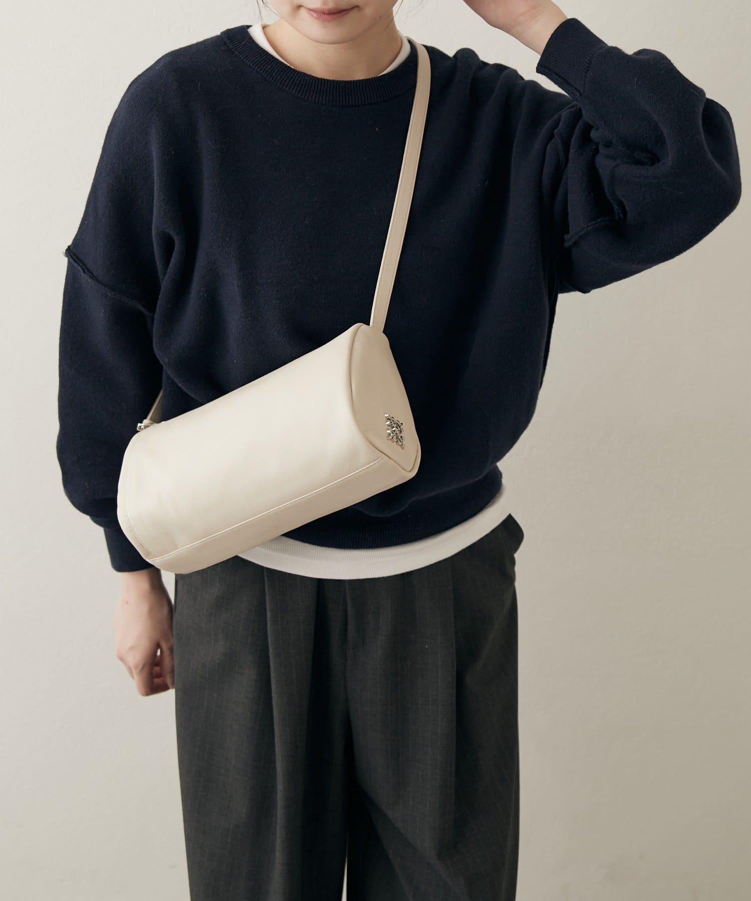 russet(ラシット) ソフトレザーロールショルダーバッグ