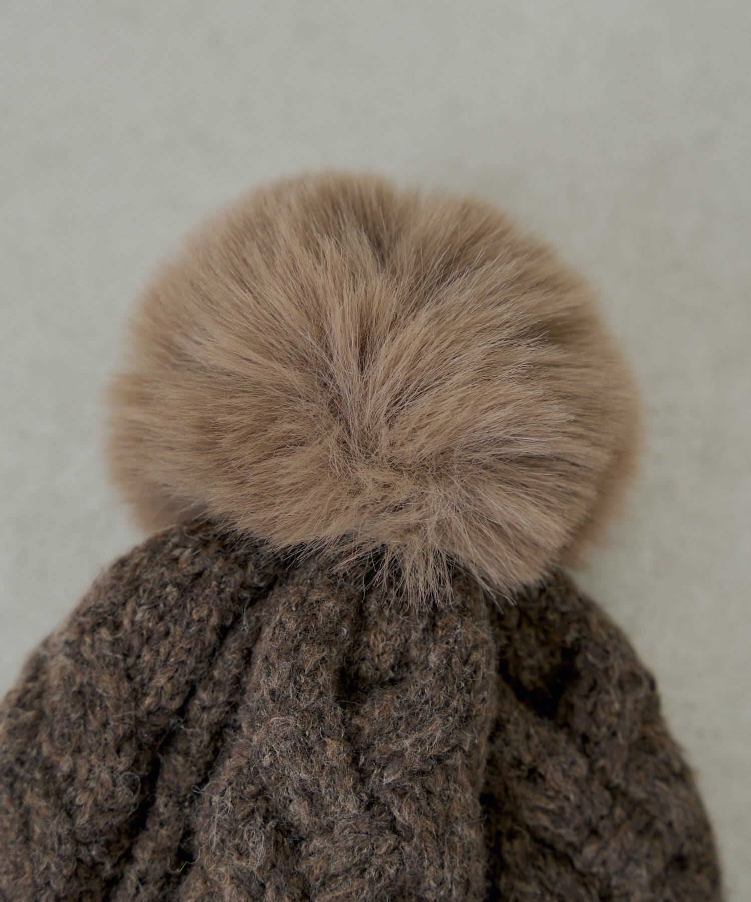 Chico(チコ) ファー付きケーブルニット帽