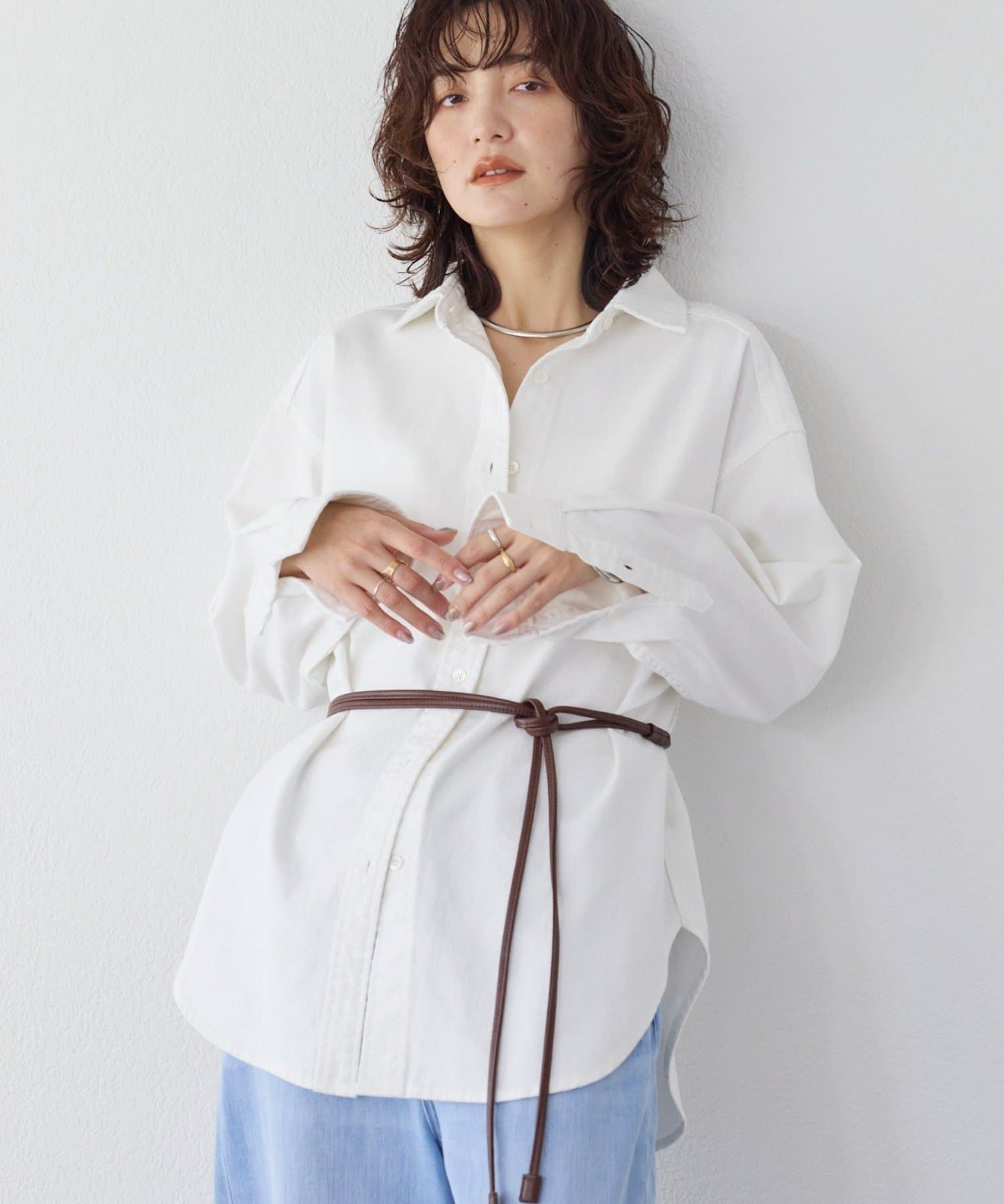 RIVE DROITE(リヴドロワ) 予約【新色追加】【MONN.:.(モン)】クリアデニムシャツ