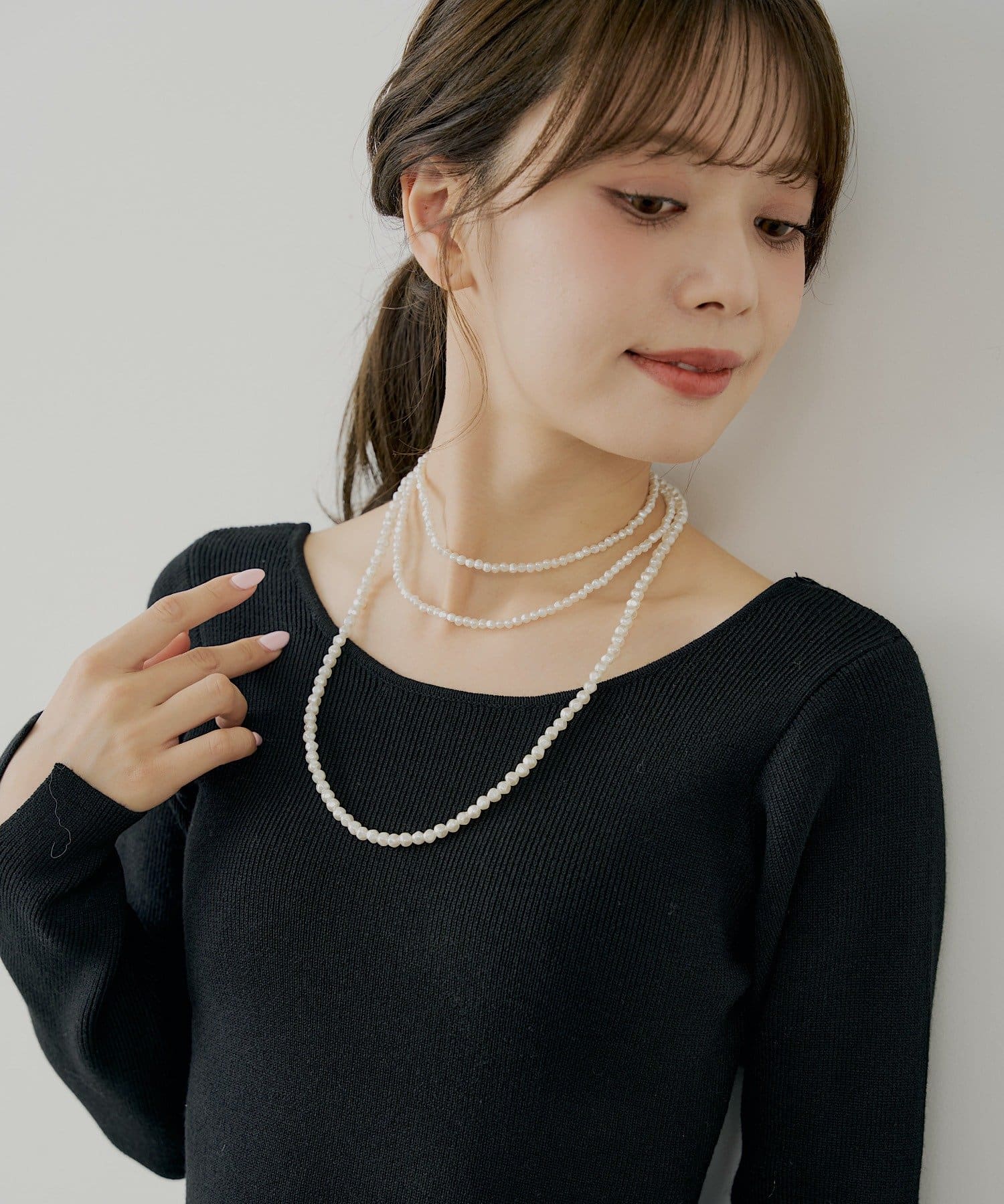 Chico(チコ) 3連パールネックレス