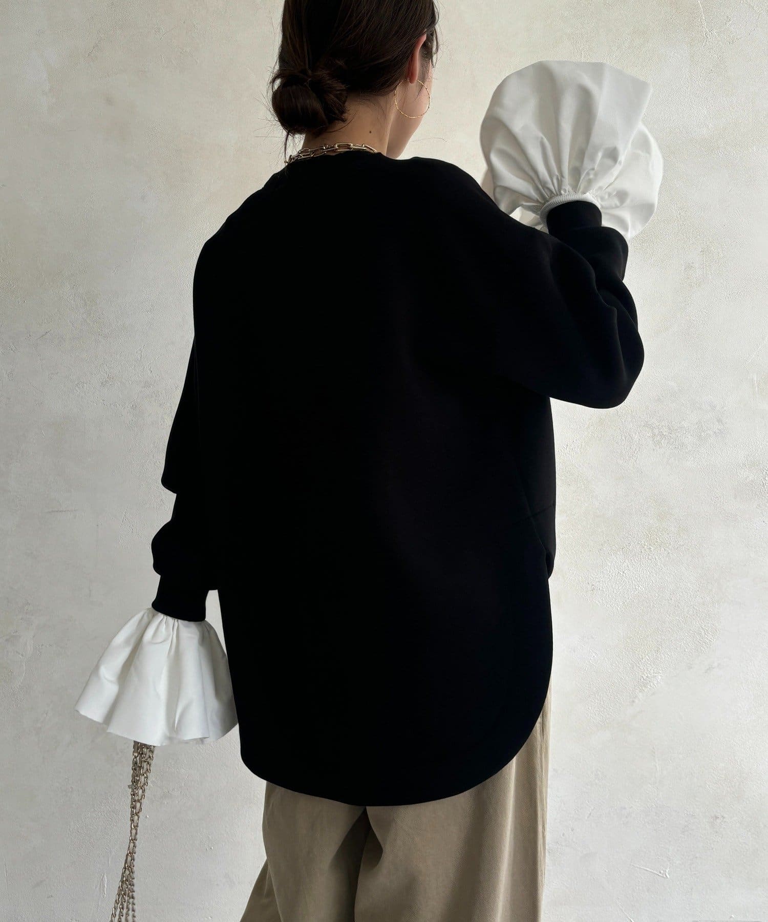 DOUDOU(ドゥドゥ) 【WEB限定】GENIALサガラ刺繍ロゴトップス