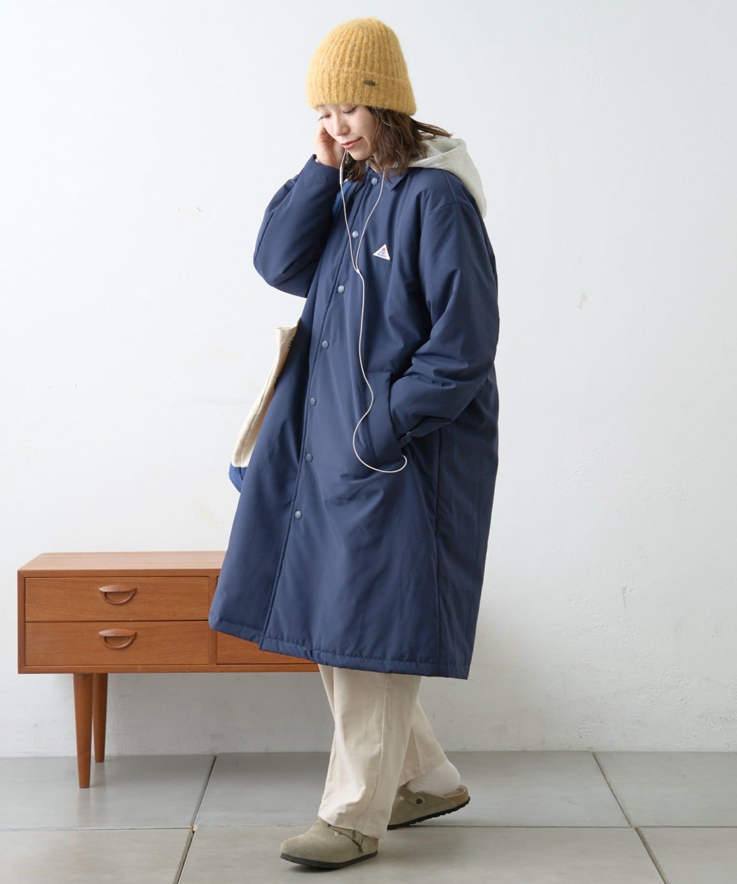 CIAOPANIC TYPY(チャオパニックティピー) 【GEVACO】中綿ステンカラーロングコート