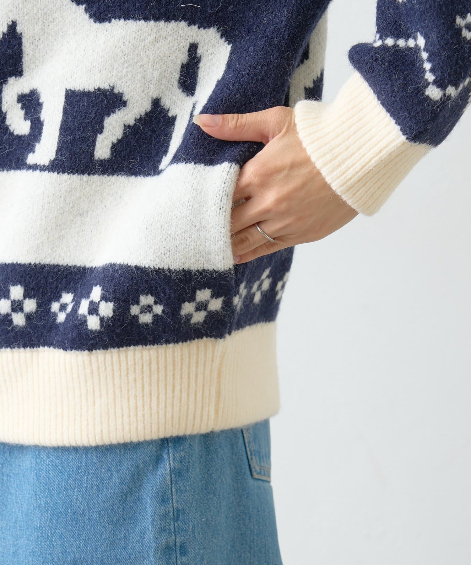 CIAOPANIC TYPY(チャオパニックティピー) 【GEVACO】カウチンフーディニットカーディガン