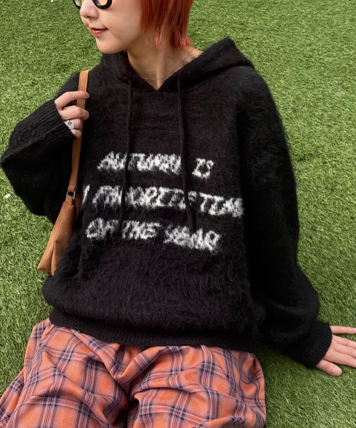 CIAOPANIC TYPY(チャオパニックティピー) モヘアタッチロゴニットフーディー