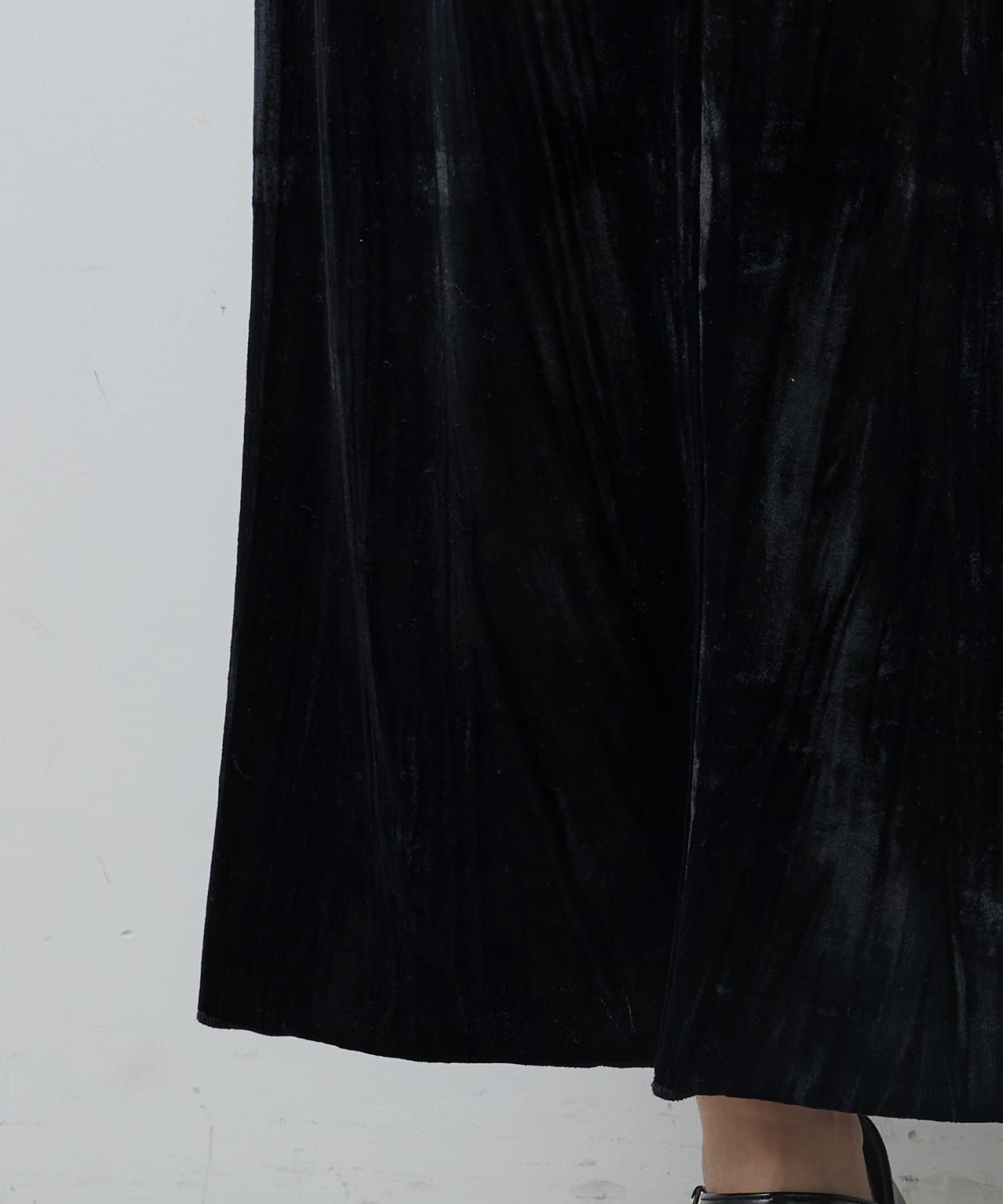 Kastane(カスタネ) 【結婚式/オケージョン】シアーチェック×ベロアワンピースSET