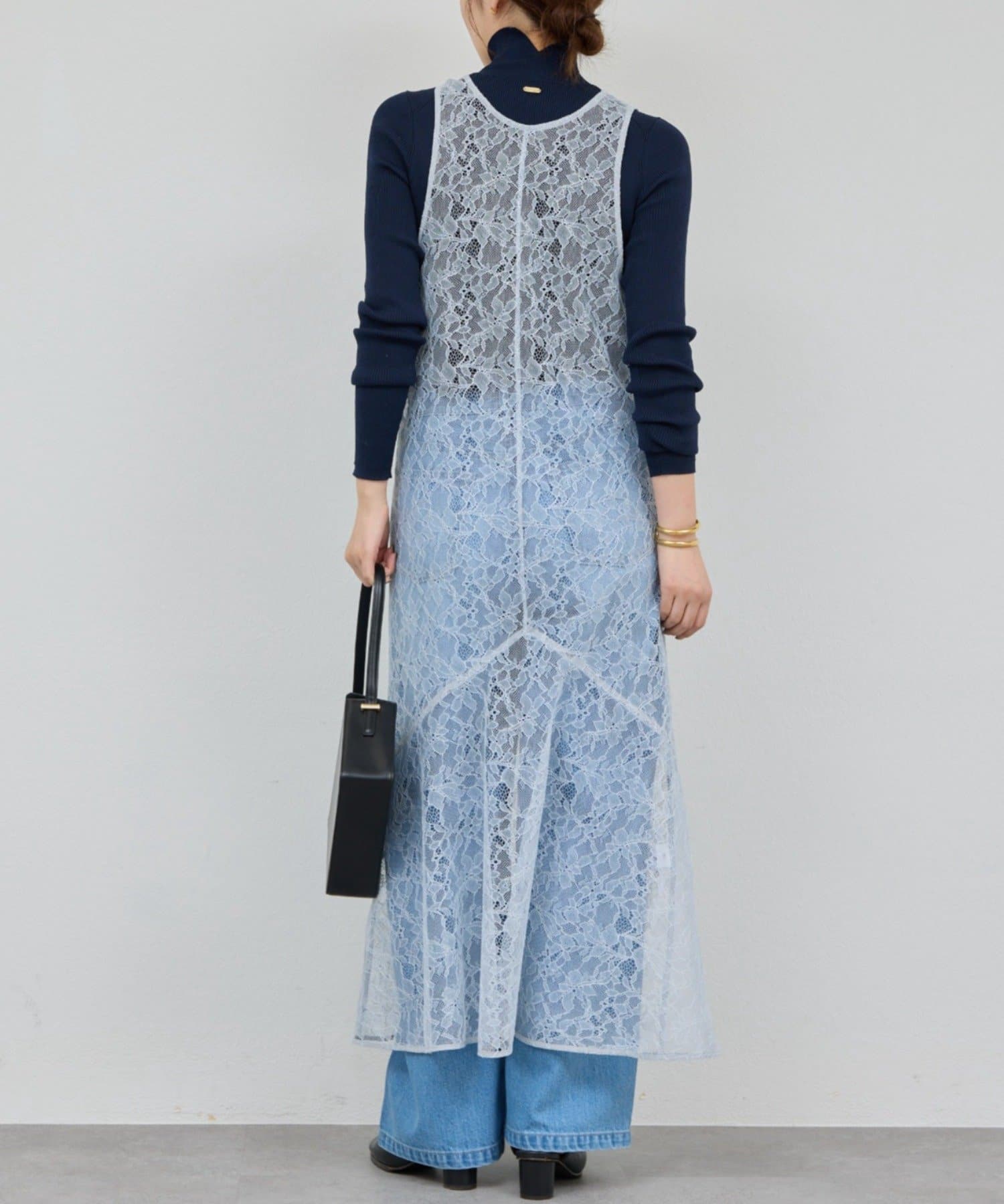 GALLARDAGALANTE(ガリャルダガランテ) 【前後2way】レースワンピース