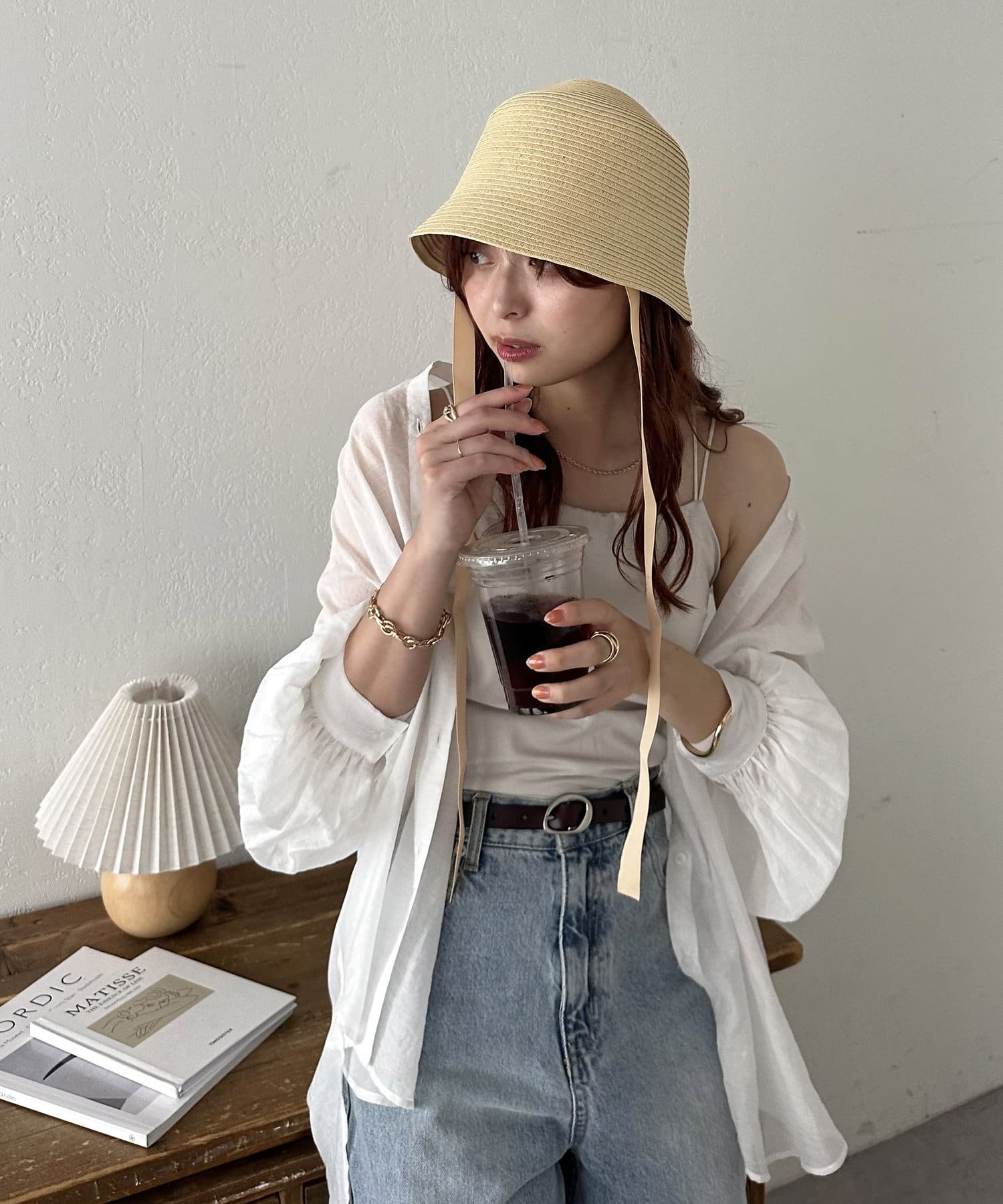 OUTLET(アウトレット) 【Discoat】リボン付きベルハット