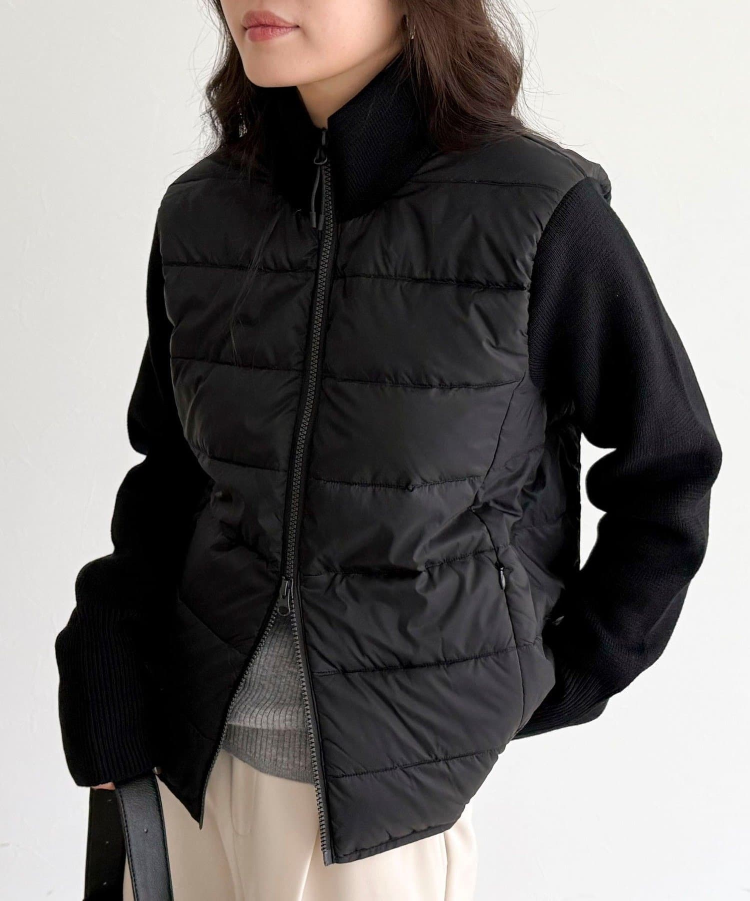 FREDY & GLOSTER(フレディ アンド グロスター) 【TAION】別注HINECK DOWN JACKET+SLEEVEKNIT
