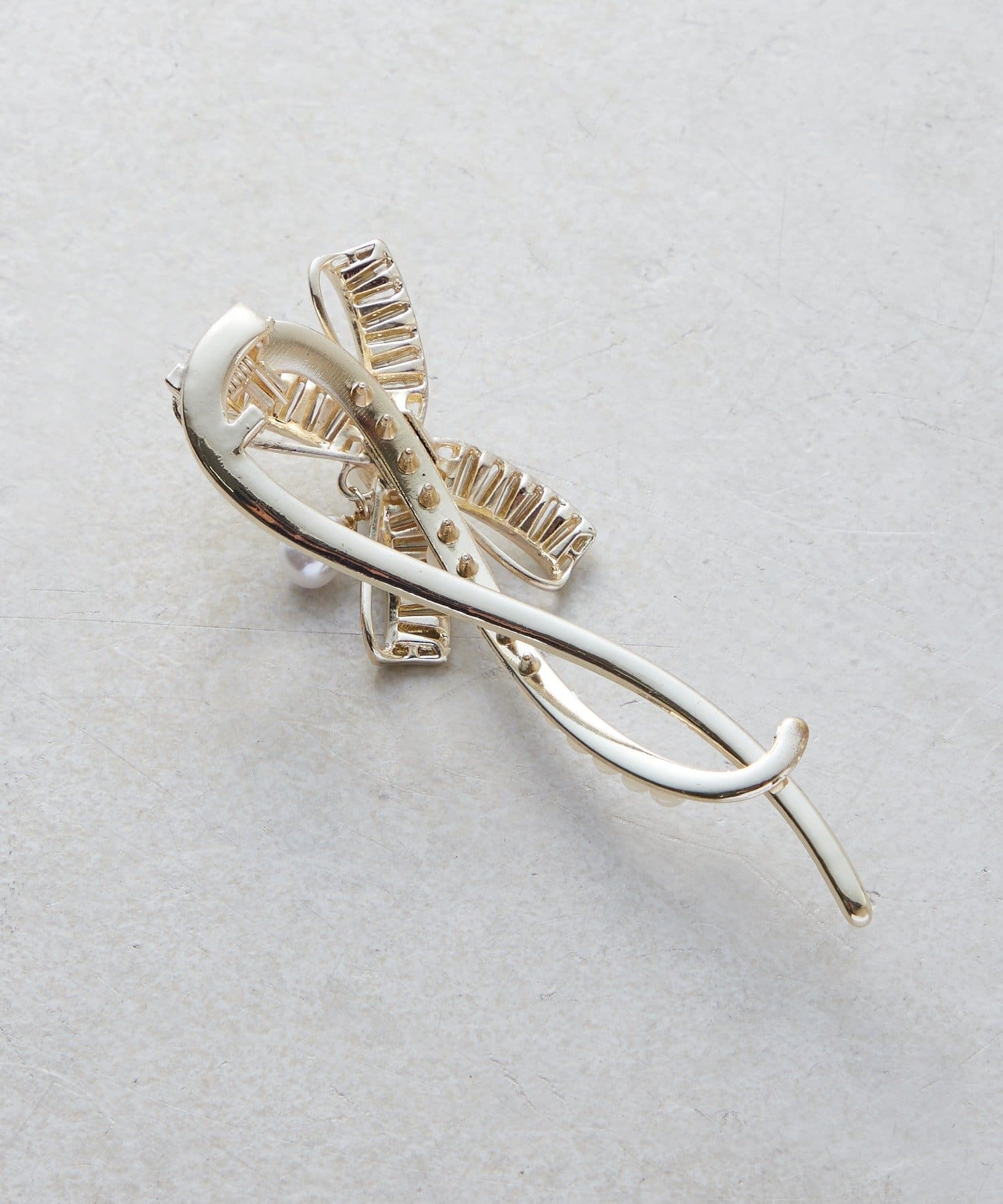 Lattice(ラティス) 【WEB限定】ストーンリボンバレッタ