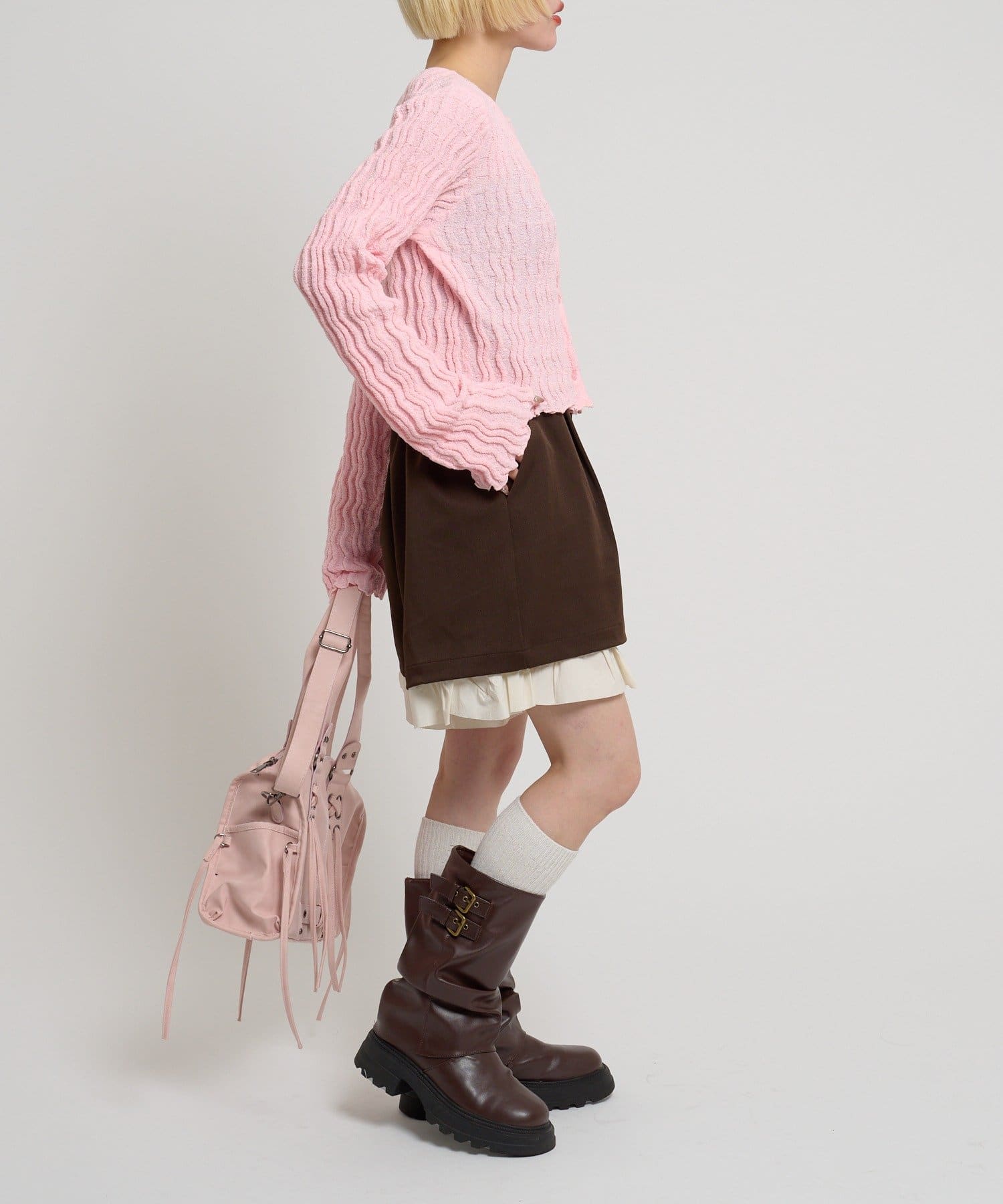 w closet(ダブルクローゼット) レイヤードショートパンツ