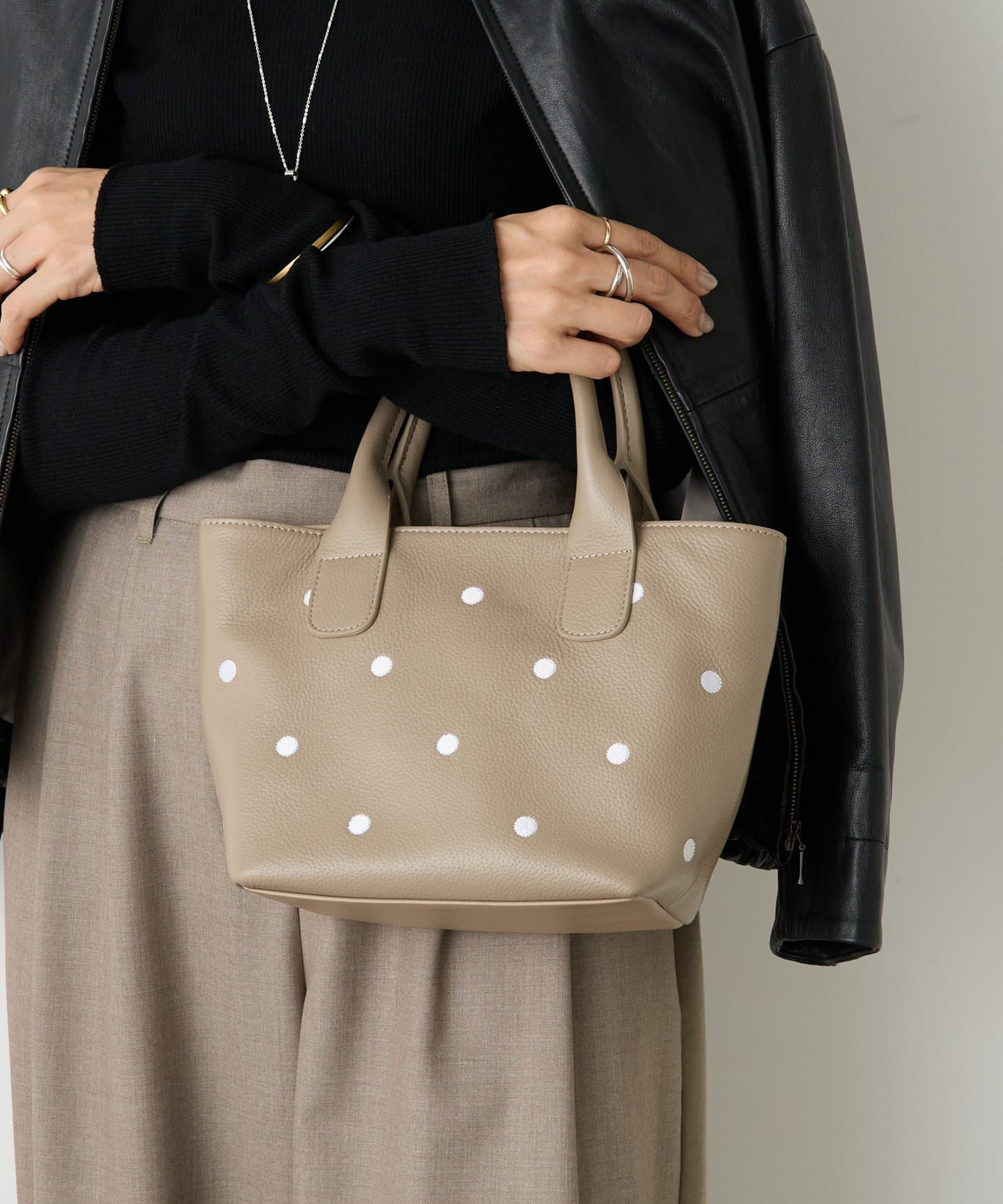 BEARDSLEY(ビアズリー) 《11/8(土)12：00予約開始予定》ドット刺繍バッグ/小