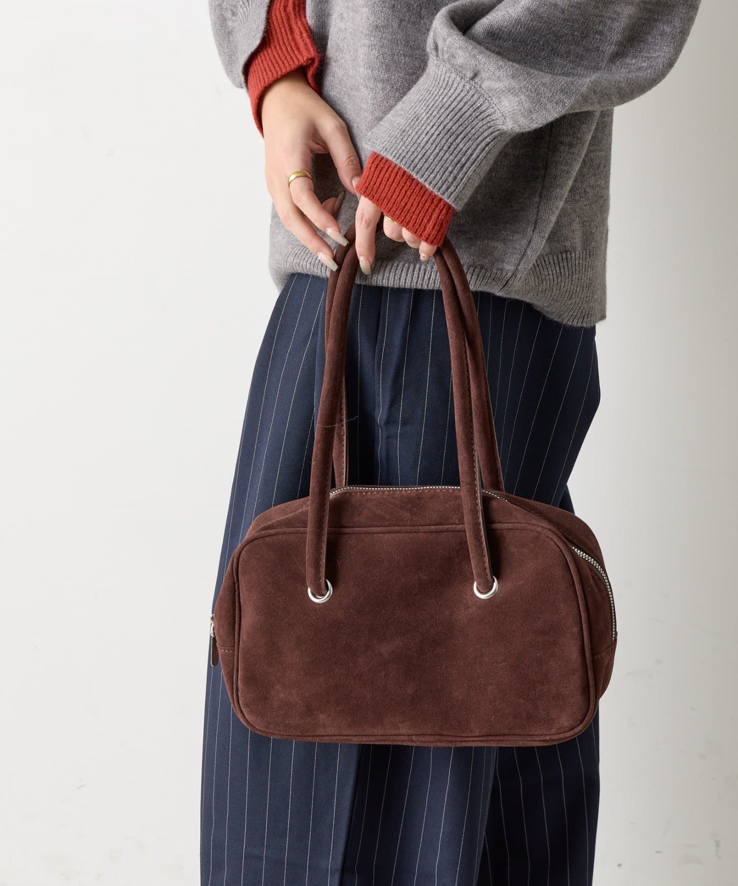 -goocy-(グーシー) 【使いやすさ◎】スエードボストンバッグ