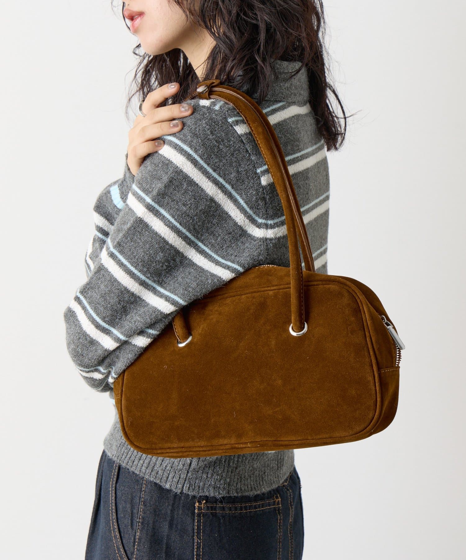 -goocy-(グーシー) 【使いやすさ◎】スエードボストンバッグ