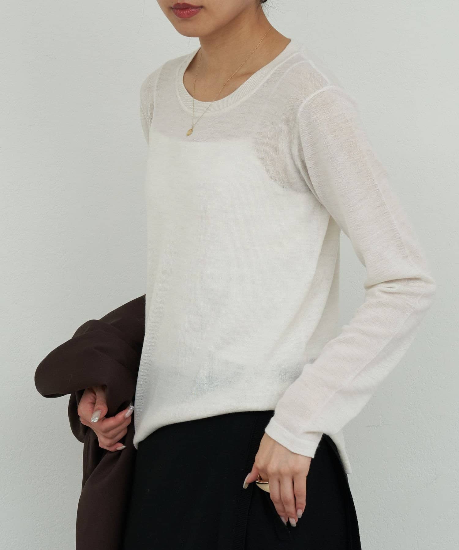 GALLARDAGALANTE(ガリャルダガランテ) 【HERITANOVUM】ライトウールクルーニット