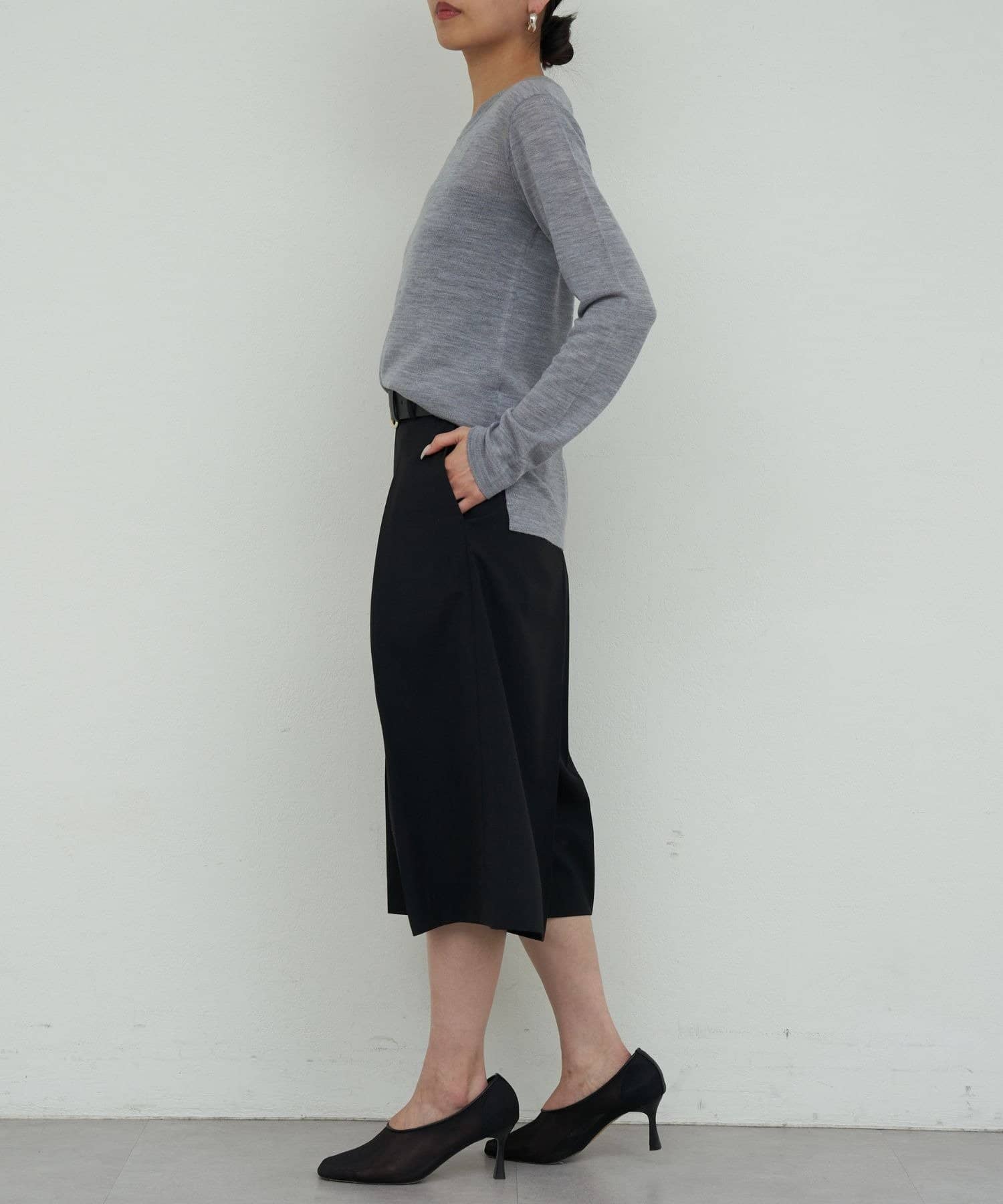 GALLARDAGALANTE(ガリャルダガランテ) 【HERITANOVUM】ライトウールクルーニット