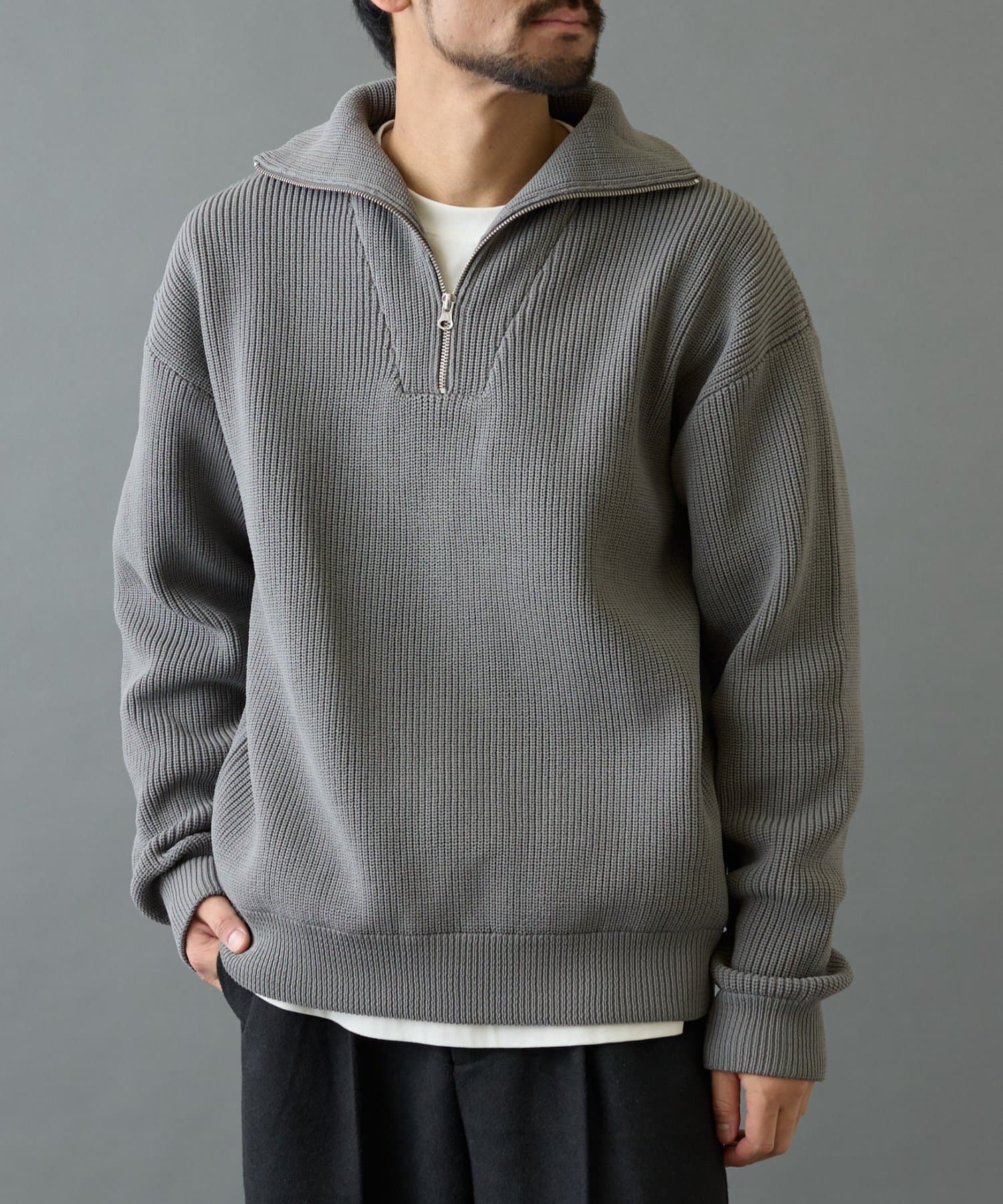 COLONY 2139(コロニー トゥーワンスリーナイン) 【リバイバル】テックニットハーフジップ