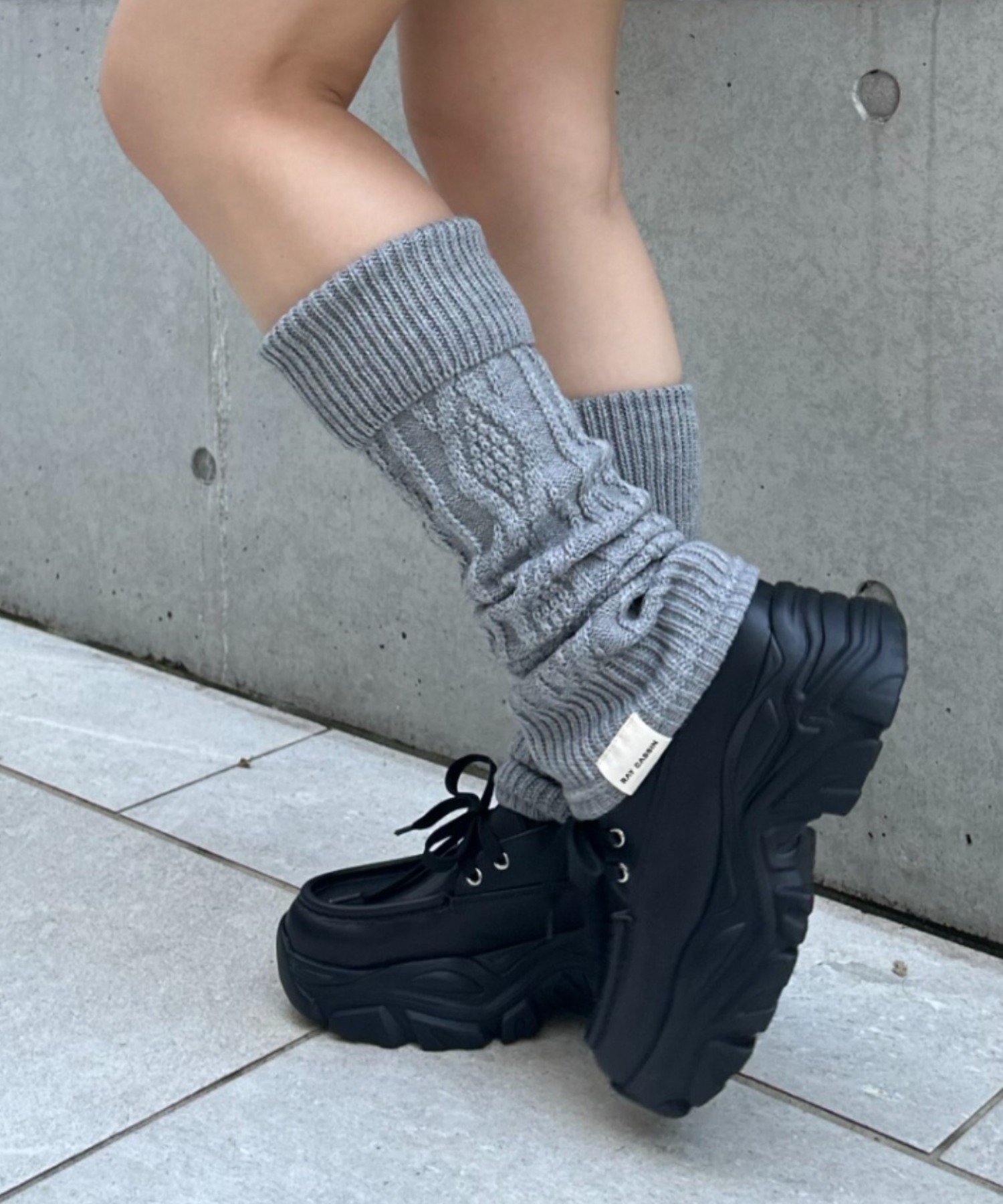 RAY CASSIN(レイカズン) ケーブルレッグウォーマー