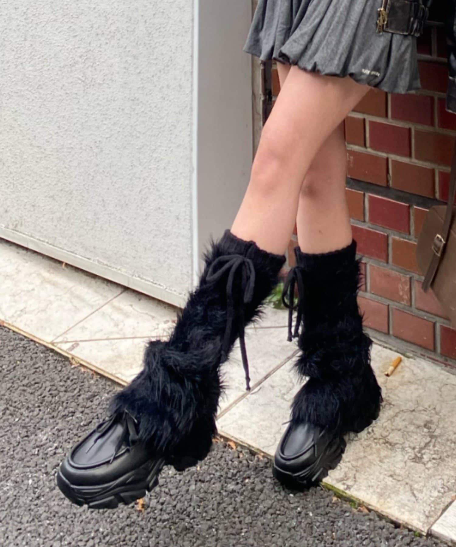 RAY CASSIN(レイカズン) ファーレッグウォーマー