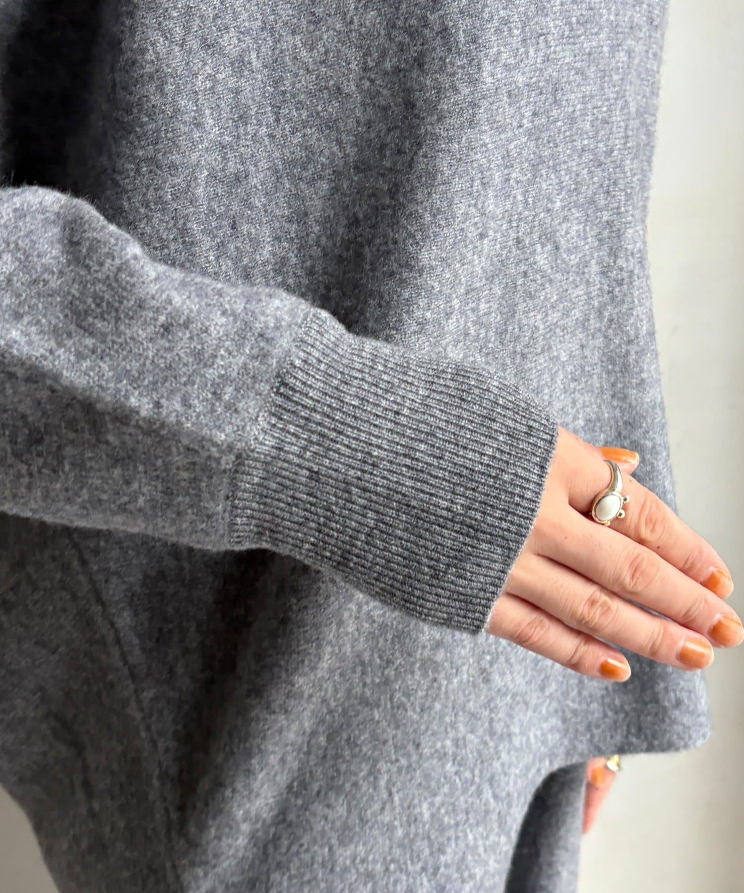 DOUDOU(ドゥドゥ) メリノウール100%ボートネック