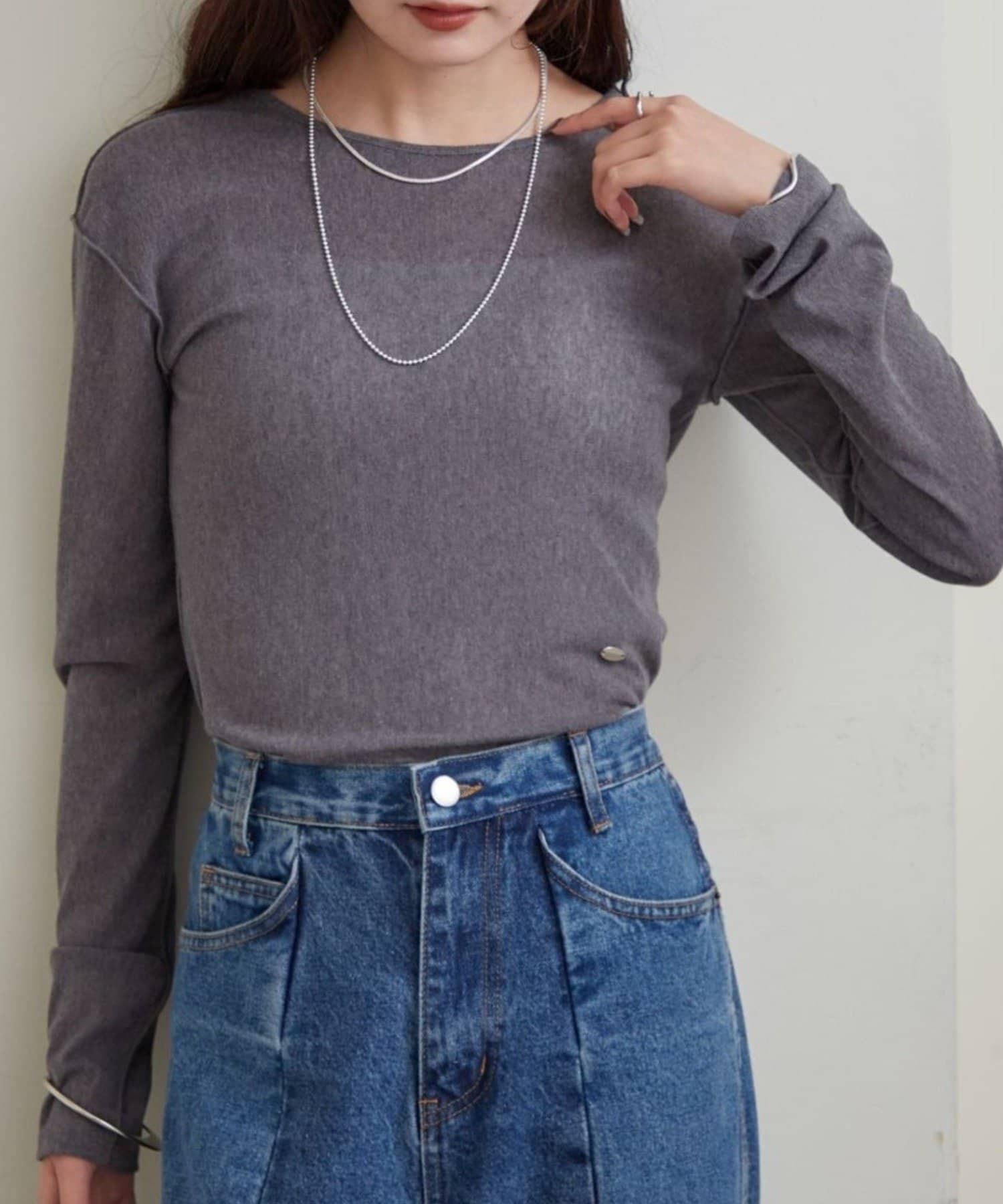 mystic(ミスティック) プレート付きクルーシアーロンT