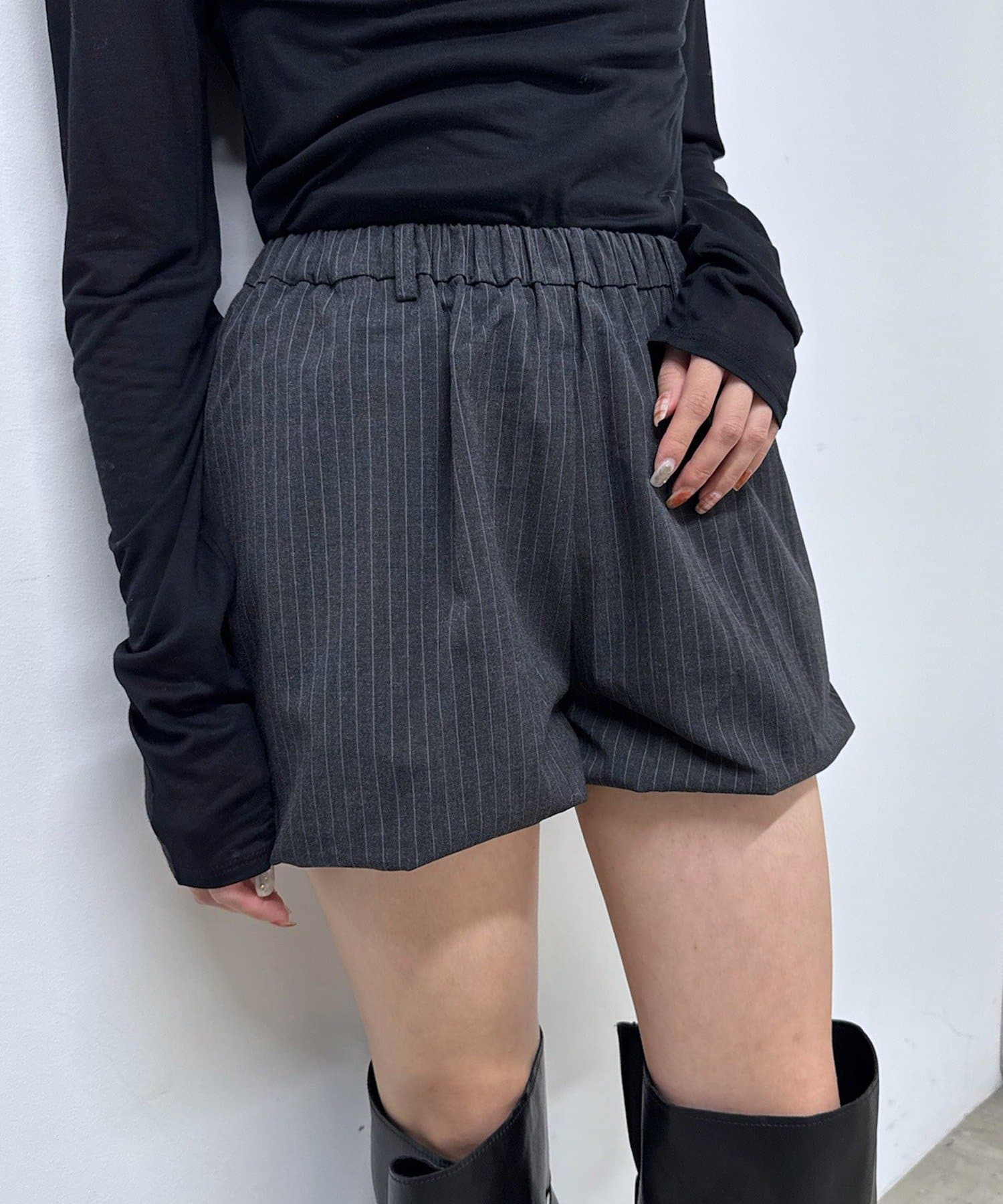 mline(エムライン) [mline]ストライプ バルーンスカパン