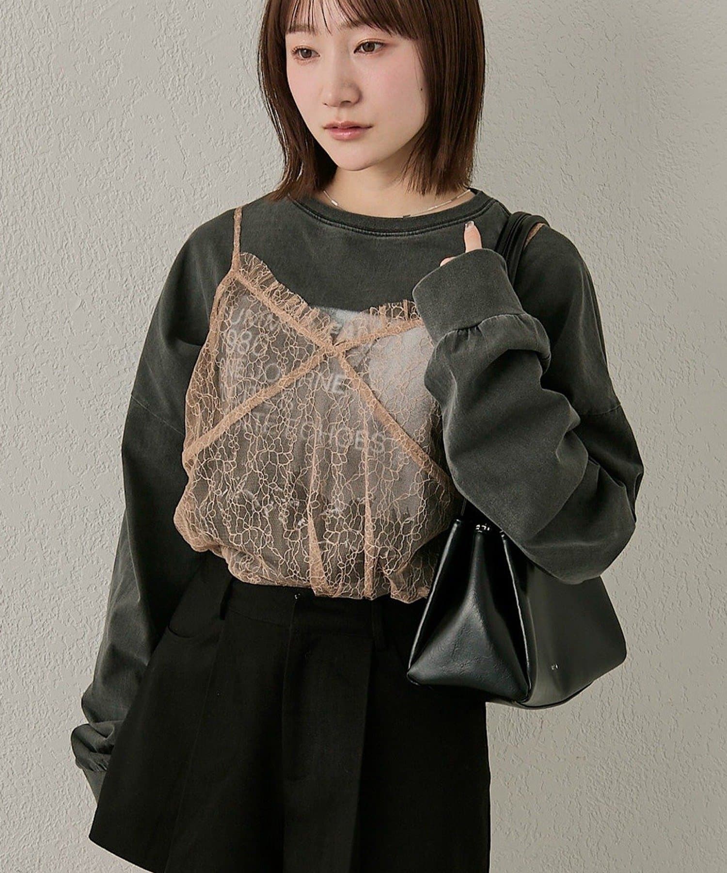 mline(エムライン) [mline]シアーレースキャミ